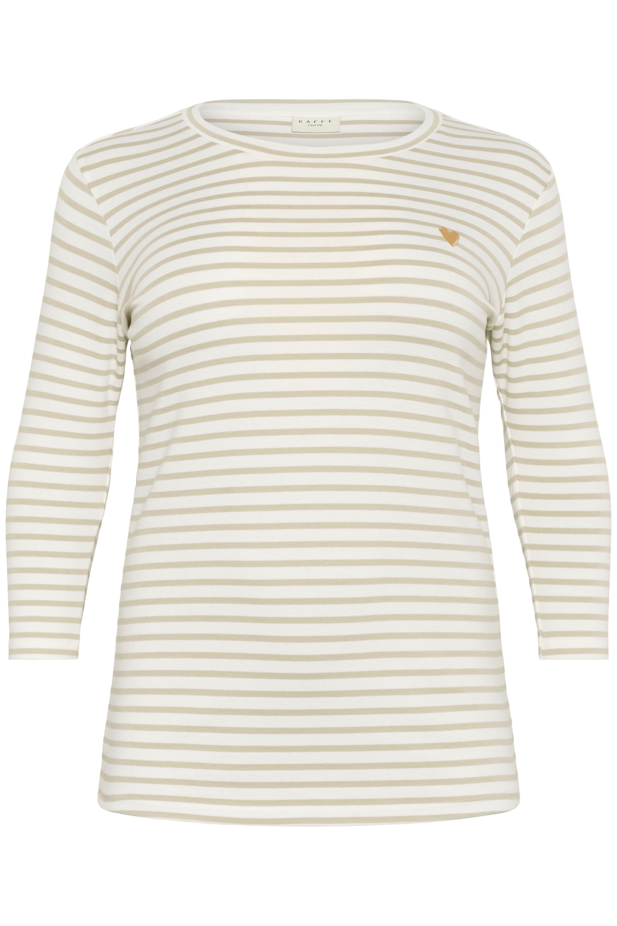 KAFFE Curve Langarmbluse Langarm-Shirt KClia Große günstig online kaufen