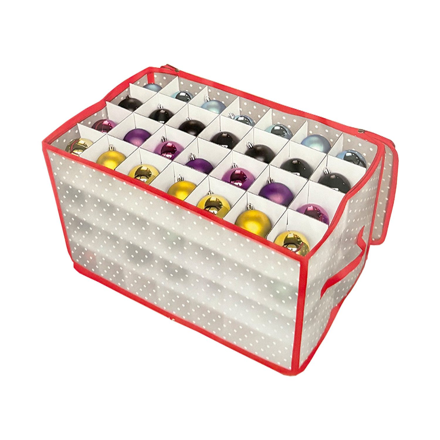 Weihnachtsbaumklammer Aufbewahrungsbox für Kugeln Organizer Aufbewahrung Box B52xH30cm