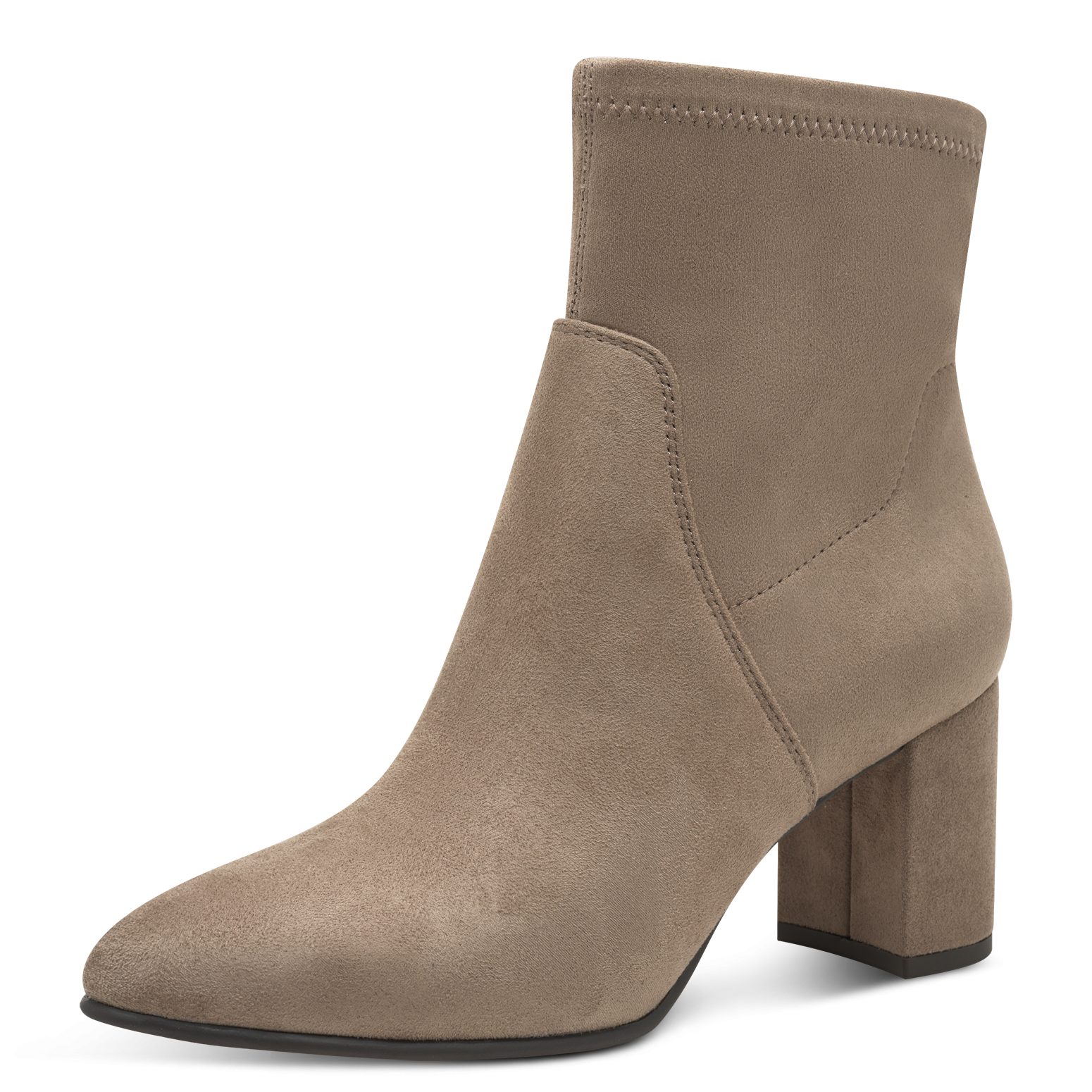 MARCO TOZZI Stiefelette Blockabsatz, Ankle Boots mit zweckmäßigem Innen-Reißverschluss