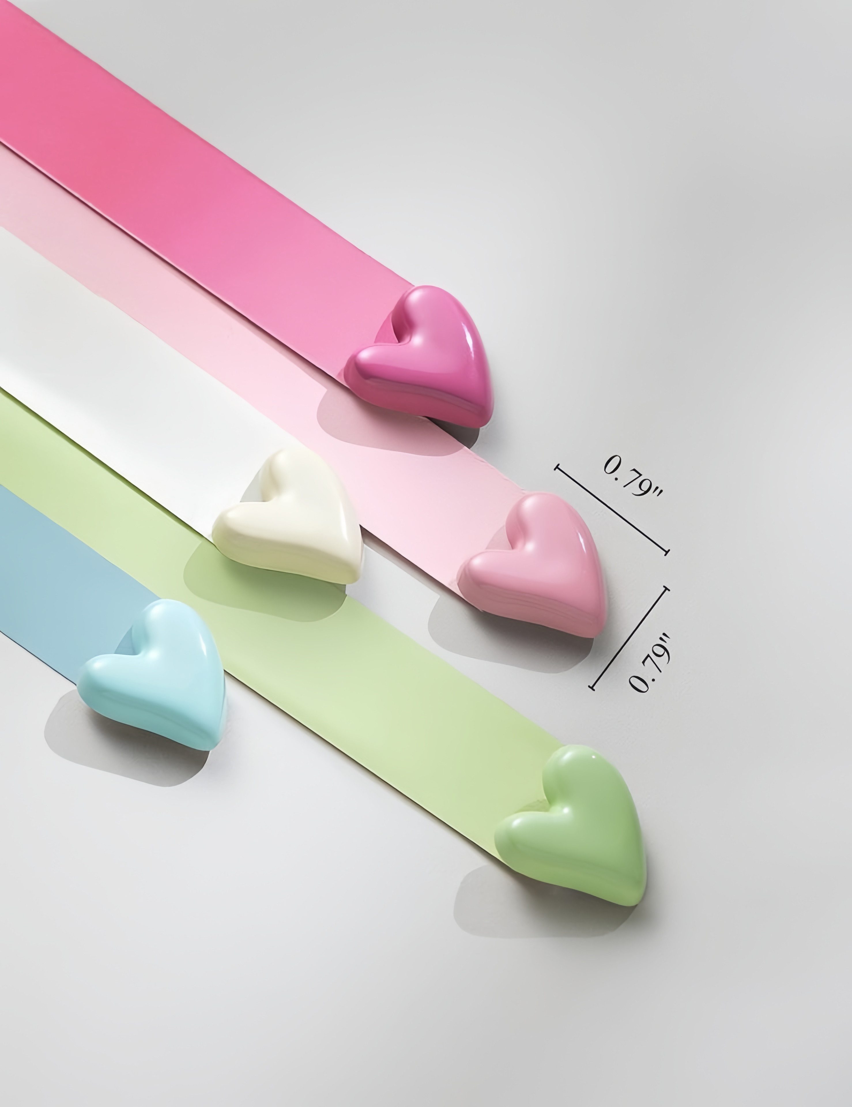 FOUORTUNATE-BEE Magnet 20 bunte Herzmagnete – ideal für Kühlschrank & Whiteboard, Stabile, farbenfrohe Magnete zum Befestigen von Notizen und Fotos