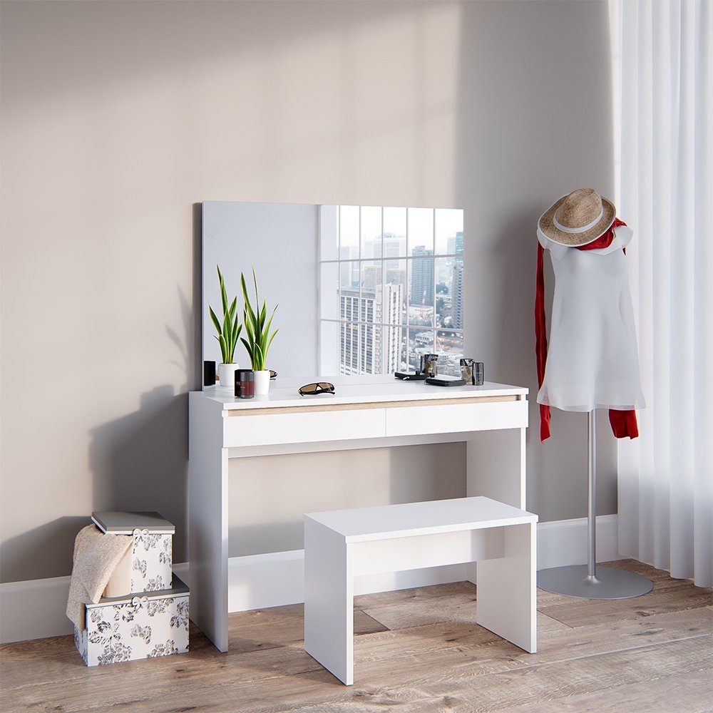 Vicco Schminktisch Emma, Weiß, 120 cm günstig online kaufen