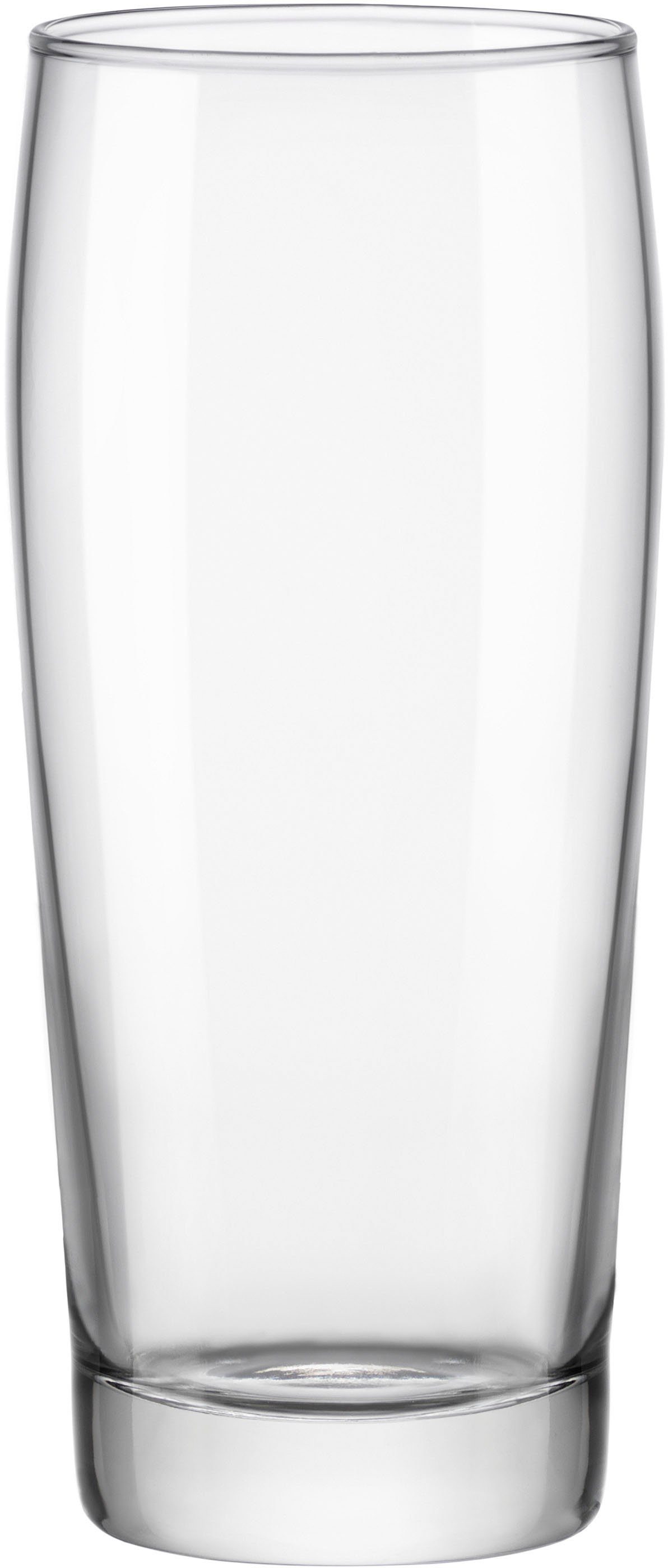 van Well Bierglas Willybecher, Glas, 0,4 L, geeicht, spülmaschinenfest, Gastronomiequalität, 12-tlg.
