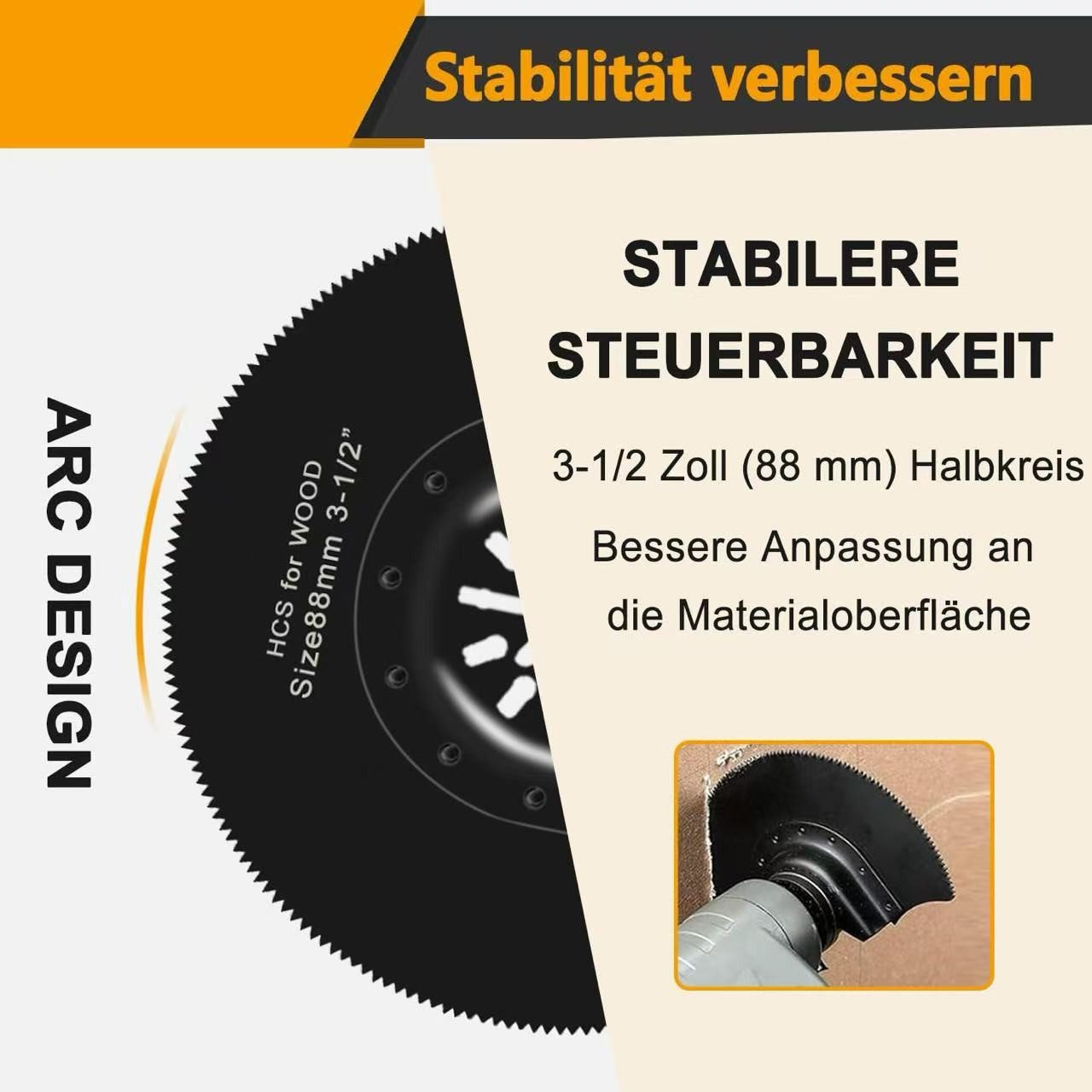 Kityhome Sägeblatt 116-tlg. Multitool-Zubehörset, Sägeblätter, kompatibel (112-St), 116-teiliges,Passend für alle gängigen Oszillationswerkzeuge – Bild 4 von 5