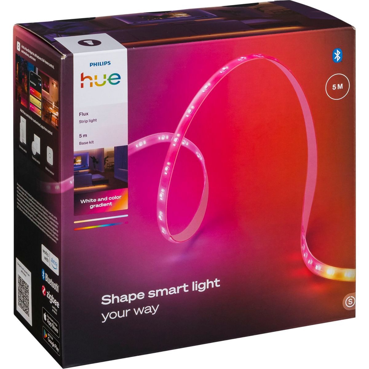 Philips Außen-Wandleuchte Hue Flux Lightstrip 5m