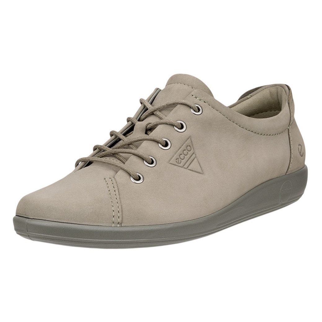 Ecco Soft 2.0 Tie (leichte und flexible Sohle) grau Damen Sneaker – Bild 5 von 5