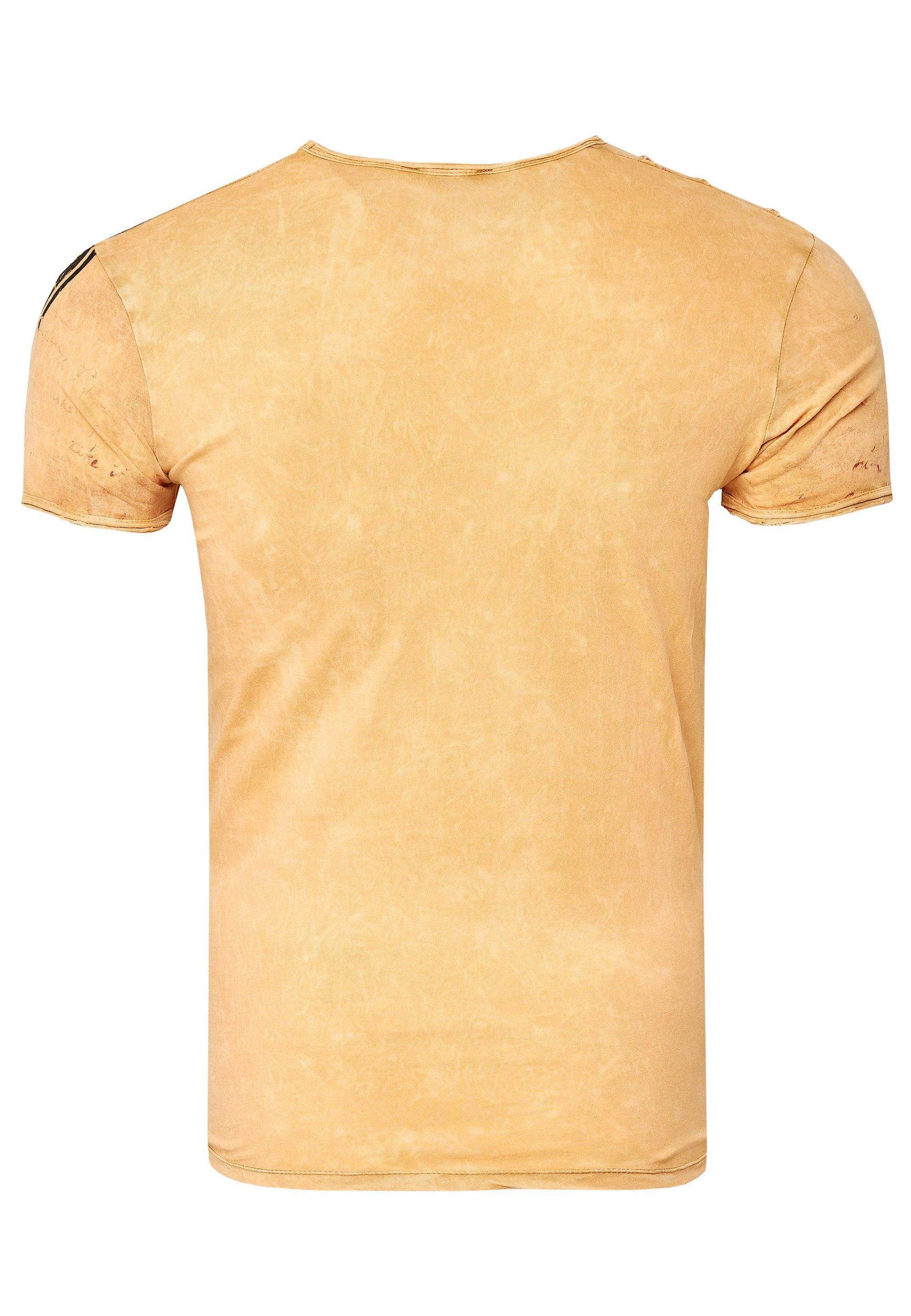 Rusty Neal T-Shirt mit eindrucksvollem Print