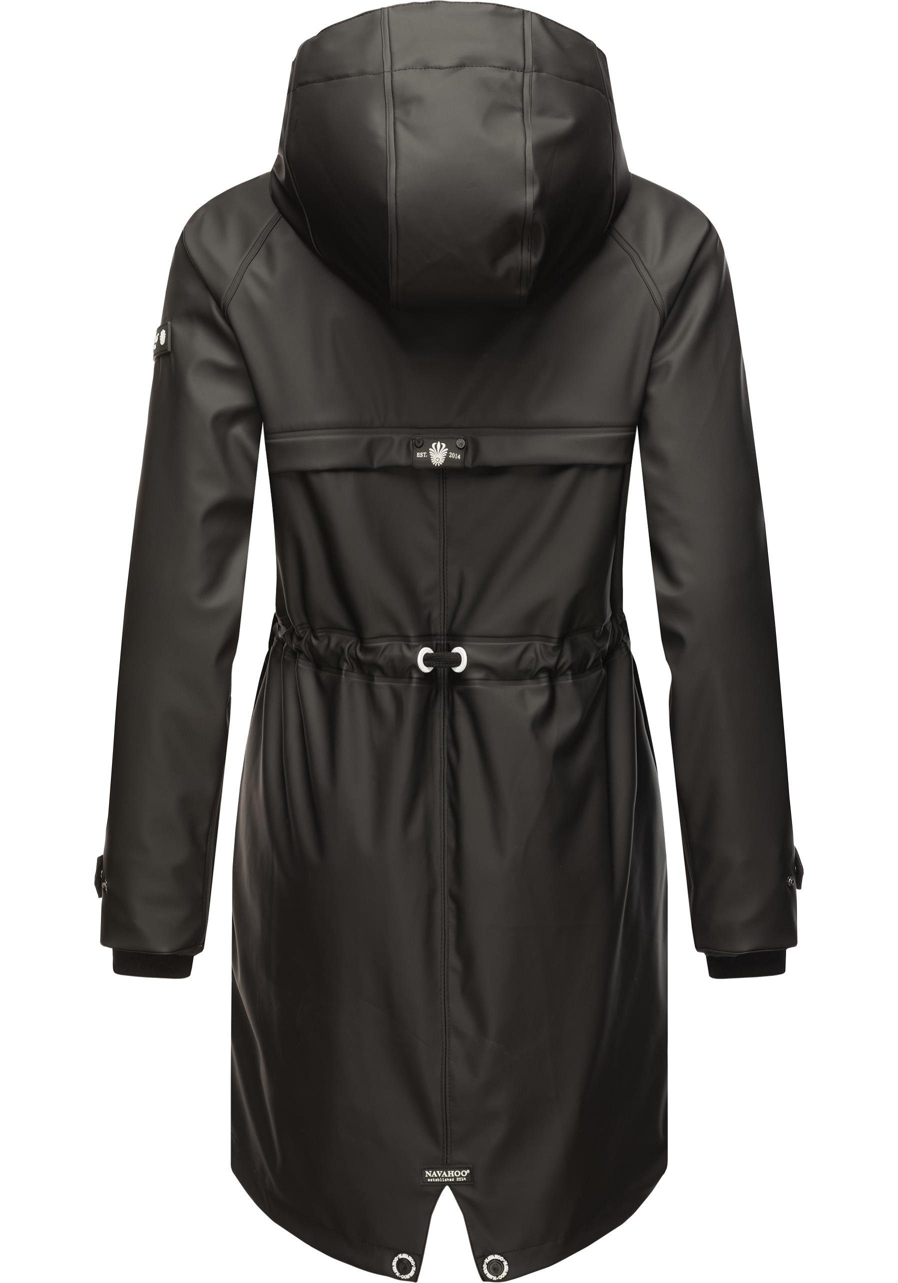 Navahoo Regenjacke Rainy Flower modischer Damen Regenmantel mit Kapuze