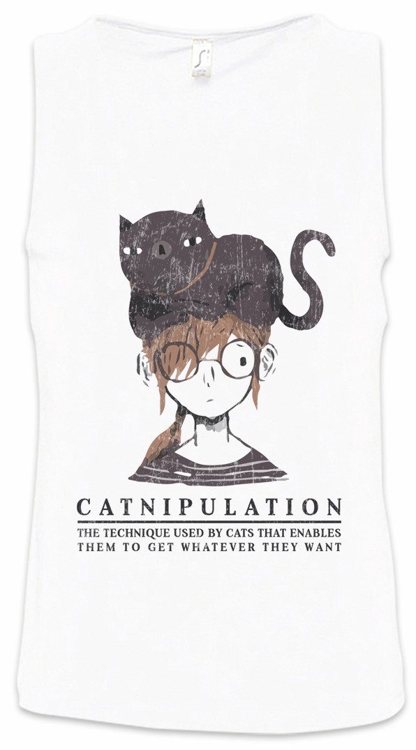 Tanktop Catnipulation Ärmelloses T-Shirt Cats Cat Katze Katzen Liebe Love