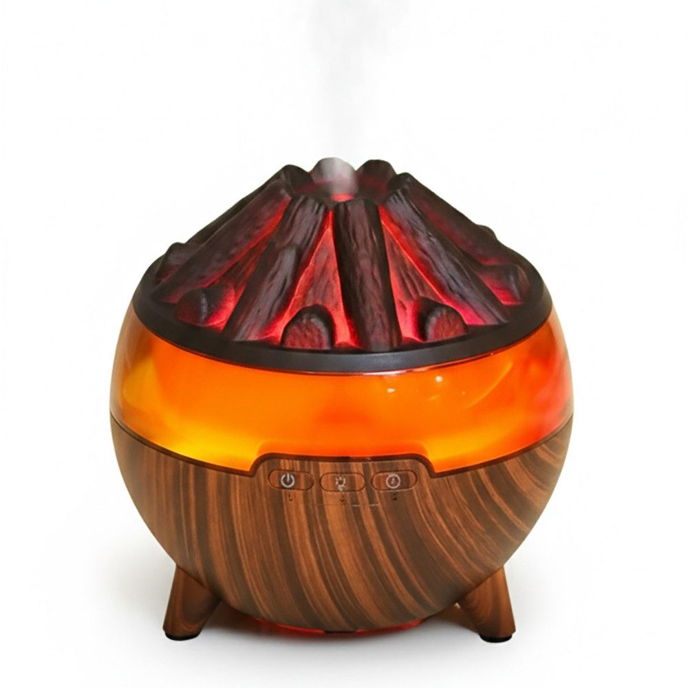 Tekoo Luftbefeuchter Ultraschall Diffuser & Raumbefeuchter 300ml mit Timer, LED-Licht, 300 l Wassertank, Fernbedienung, LED-Licht, Timer, Trockenlaufschutz, Holz-Optik