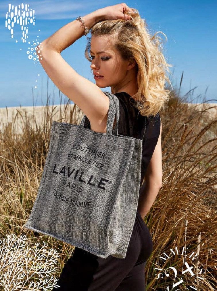 Laville Paris Shopper Laville Paris XXL Shopping & Beach Jutefaser Strandta günstig online kaufen