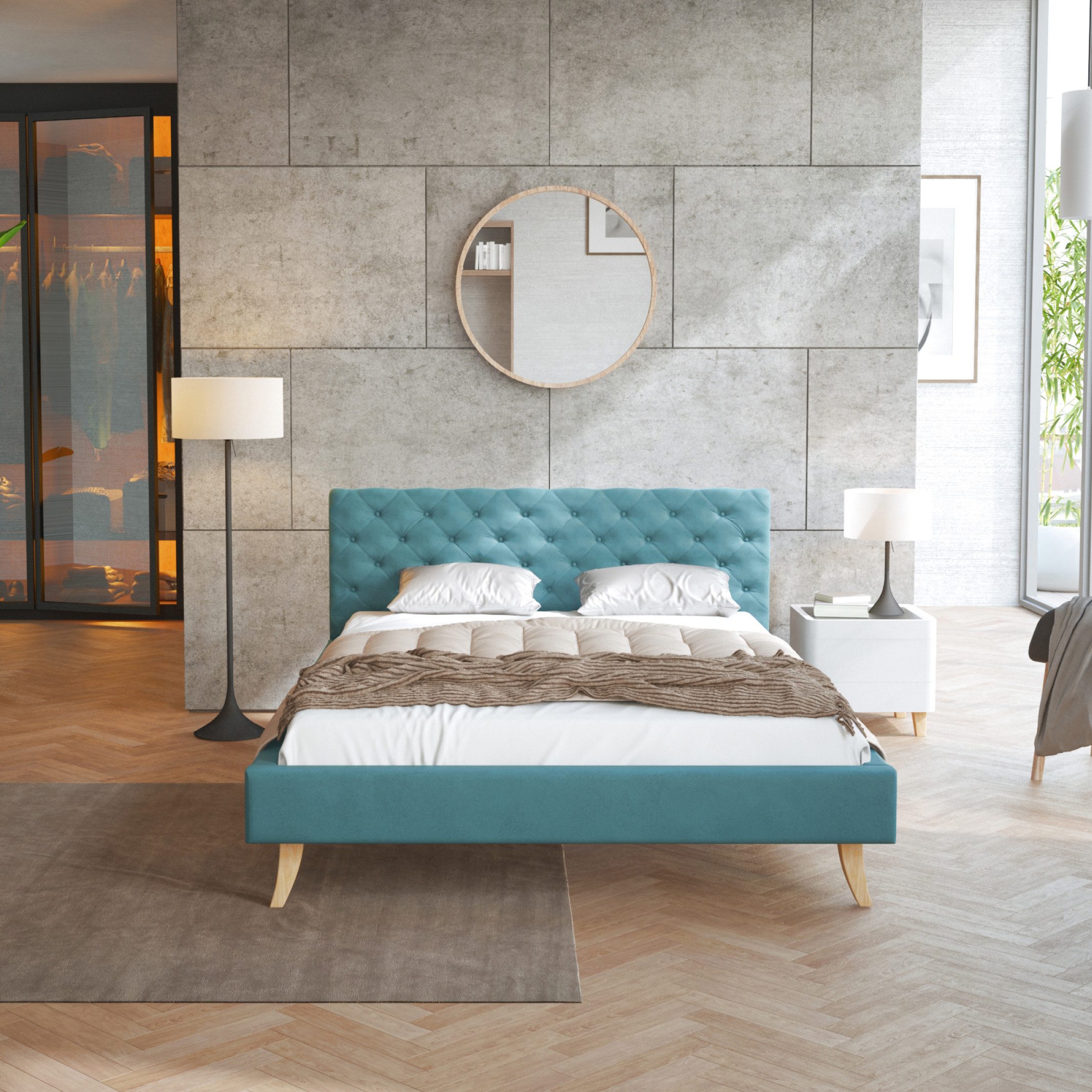 FDM Polsterbett ZUZA 120x200 cm, 140x200 günstig online kaufen