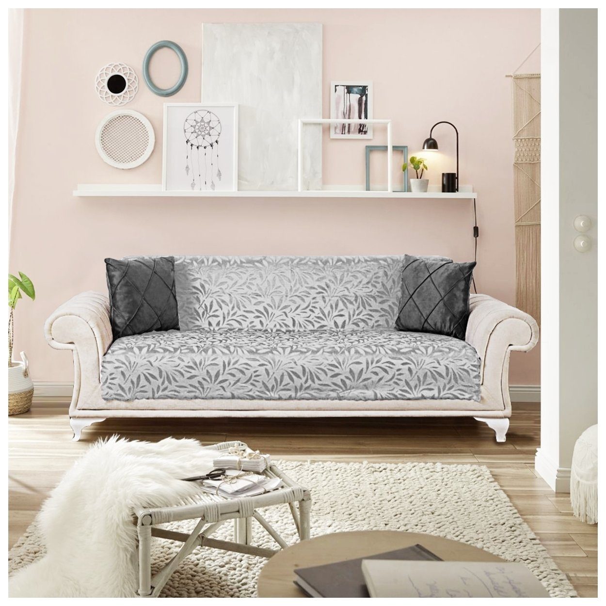 Fiora Sofaschoner Tagesdecke Couch überwurf Sofa günstig online kaufen