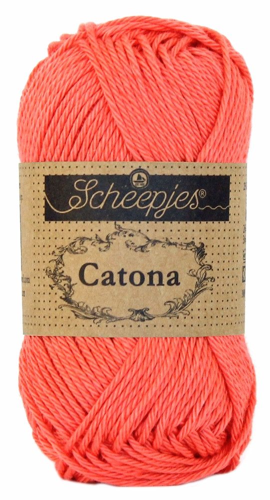 Scheepjes 10 x Scheepjes Catona 252 Watermelon Häkelwolle, 250 m, Strickgarn,Baumwollgarn,Häkeln,Amigurumi