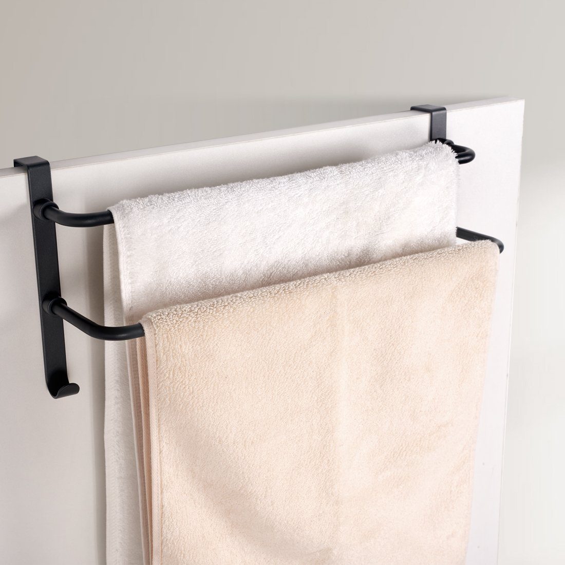 EMKE Handtuchhalter Edelstahl Wand-Handtuchhalter mit Haken – Ohne Bohren f günstig online kaufen