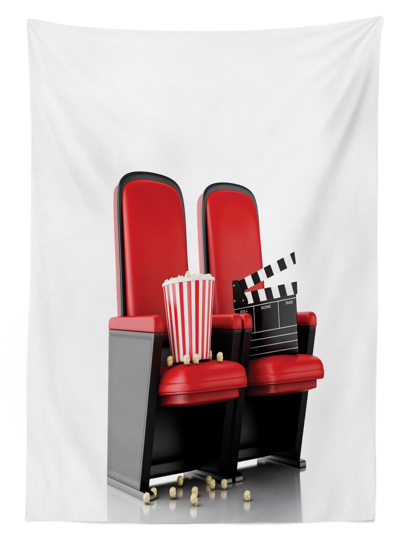 Farben, 3D-Theater-Sitze Abakuhaus Klare Waschbar Kino Außen Tischdecke den Für geeignet Bereich Farbfest