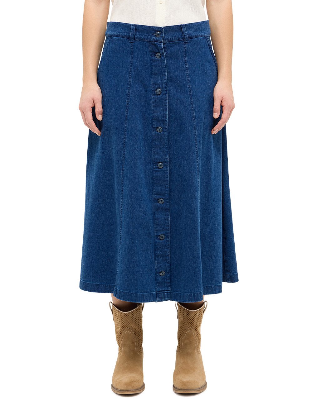 MUSTANG Maxirock Damen Style Ally Denim Skirt
