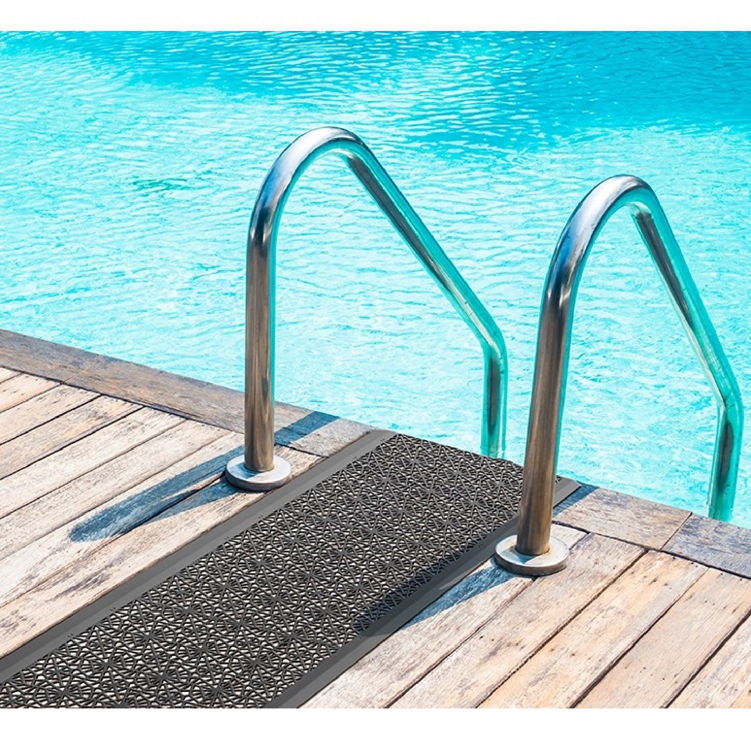 Prosperplast Bodenschutzmatte IAK401-S411, 1-St., Bodenfliese Schwimmbad für Unterlage