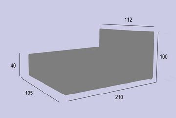 Halmon Schlafkomfort Betten Polsterbett Combi, Ohne Mittelteil