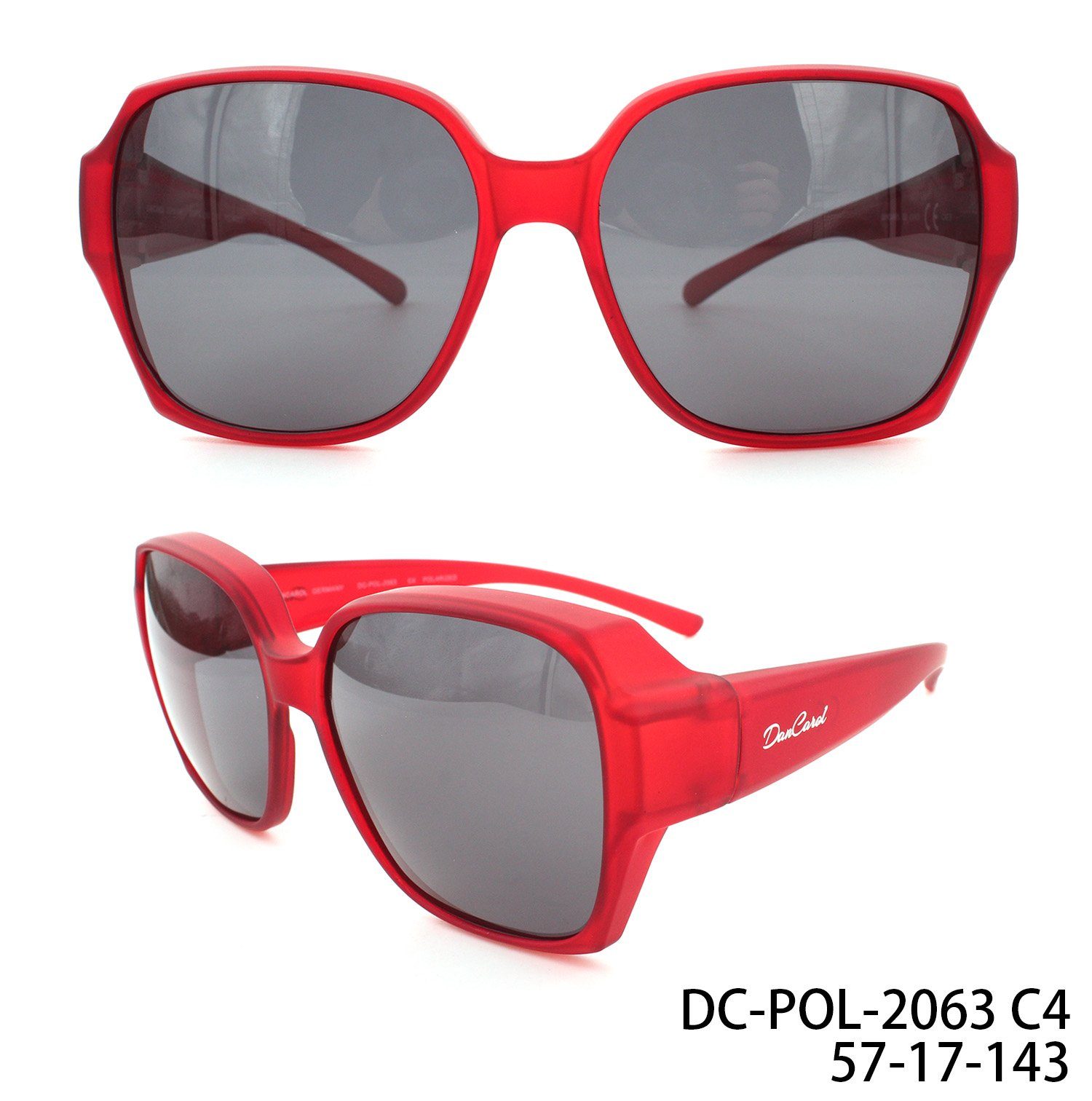 Sonnenbrille DC-POL-2063-Überbrillen mit Polarisierte Gläser