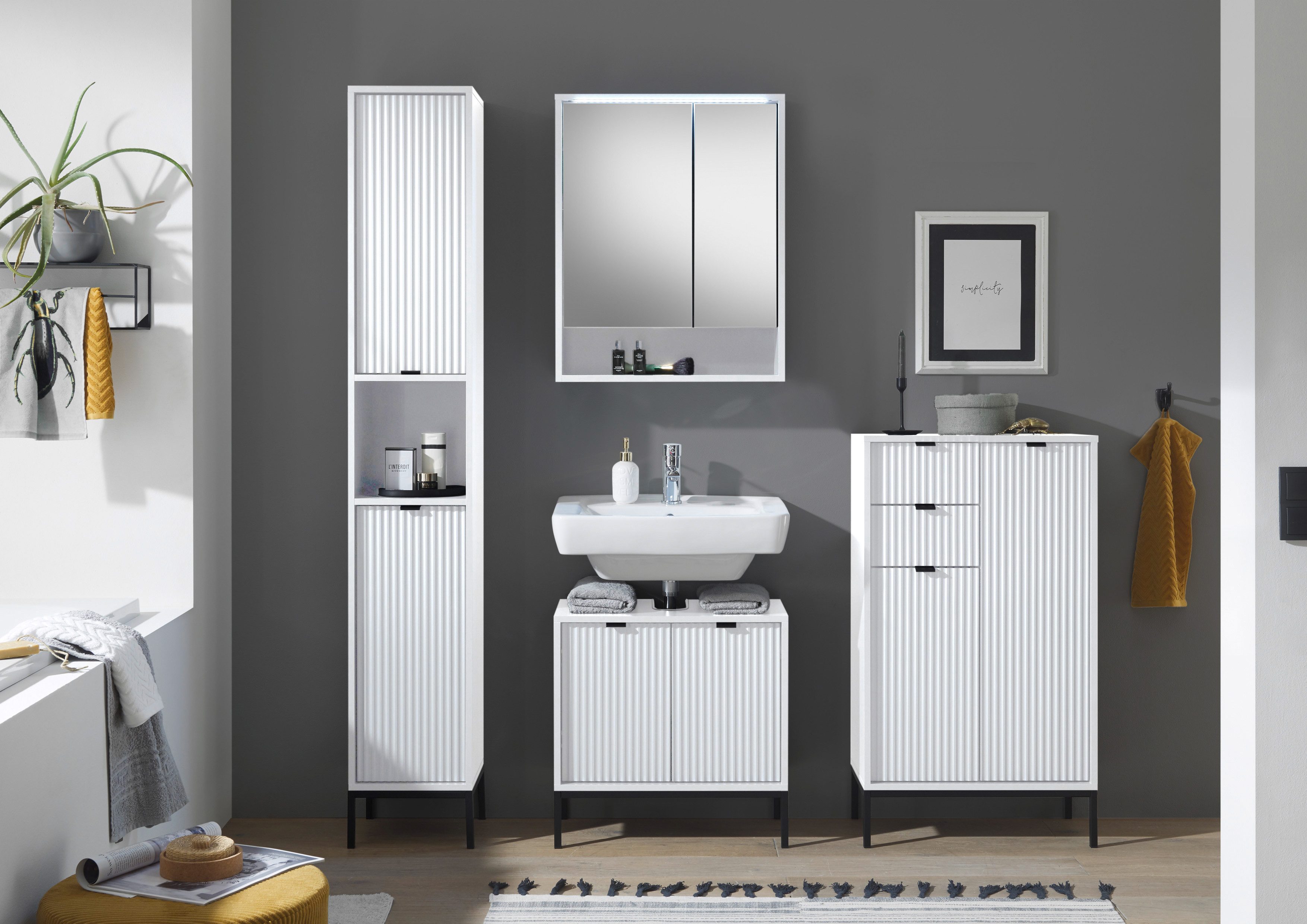 BASIC by Balculina Waschbeckenunterschrank Lucera Waschbeckenunterschrank, günstig online kaufen