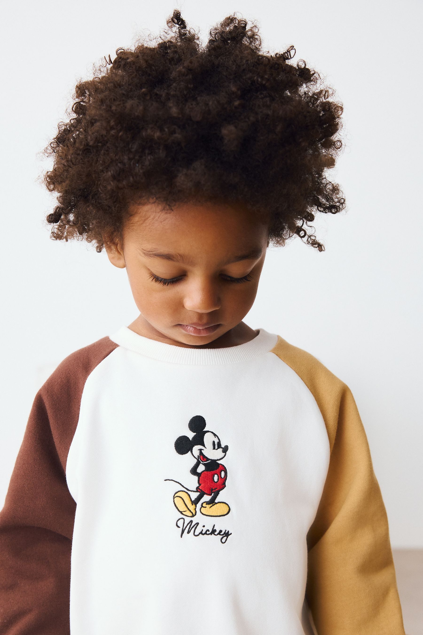 Next Sweatanzug Rundhals-Sweatshirt und Leggings, Mickey günstig online kaufen