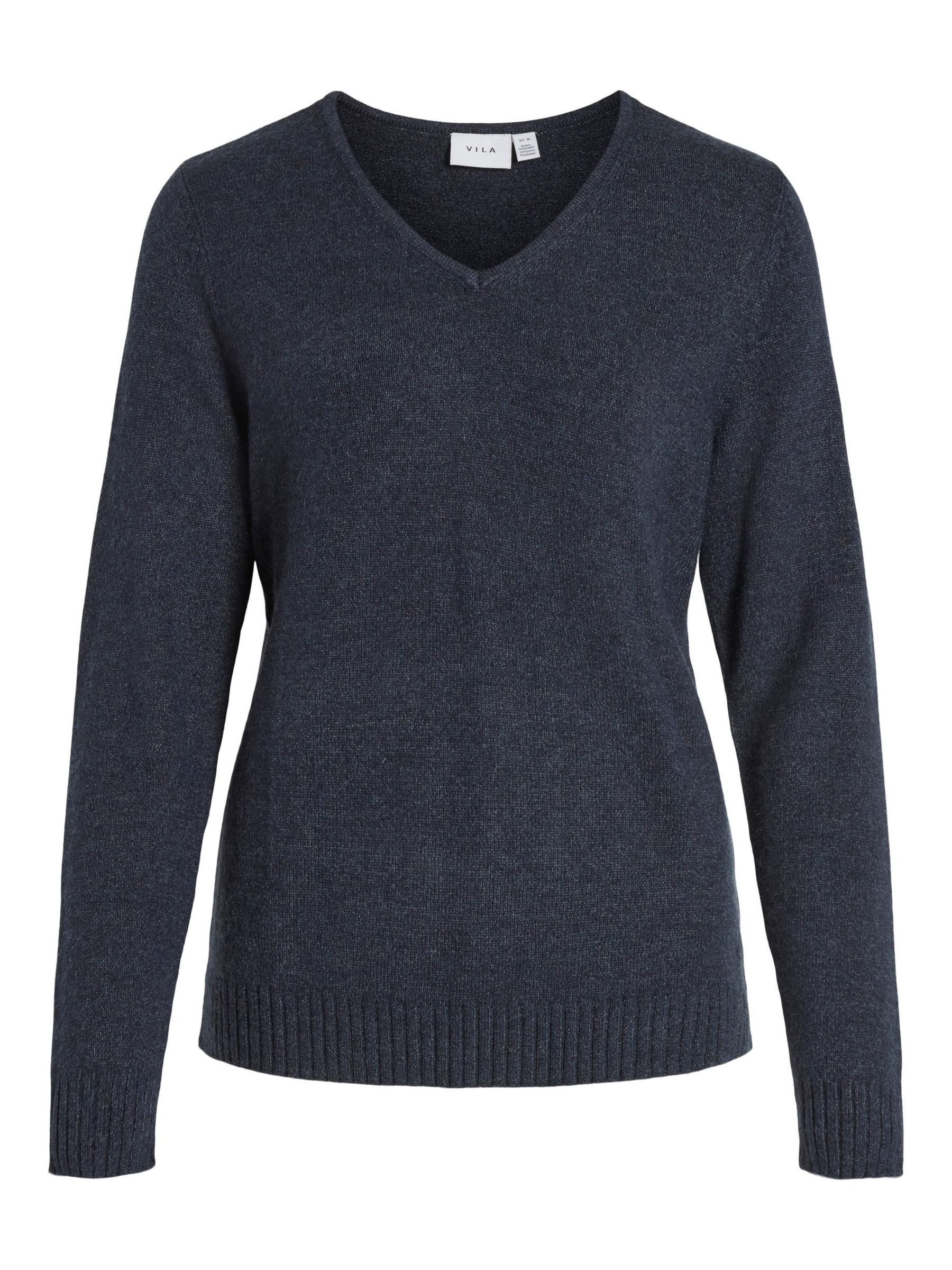 Vila Strickpullover Dünner Strickpullover Basic Stretch günstig online kaufen