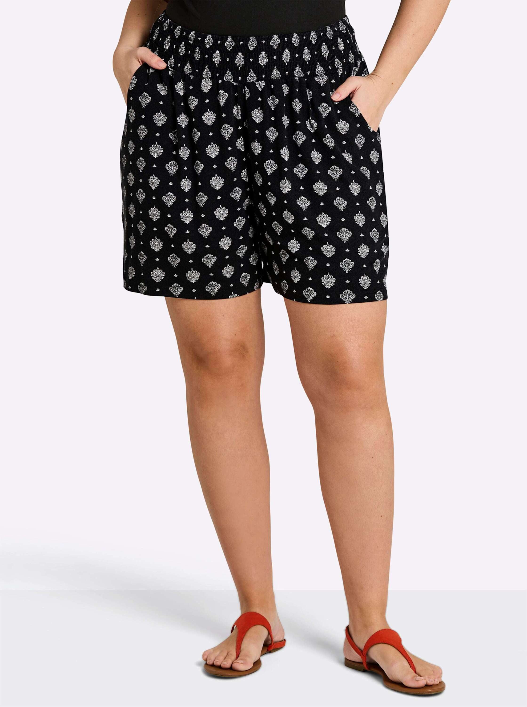 Sheego Shorts Shorts erhöht