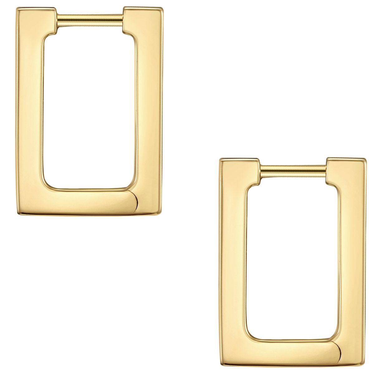 Glanzstücke München Paar Creolen gelbgold, in Sterling Silber