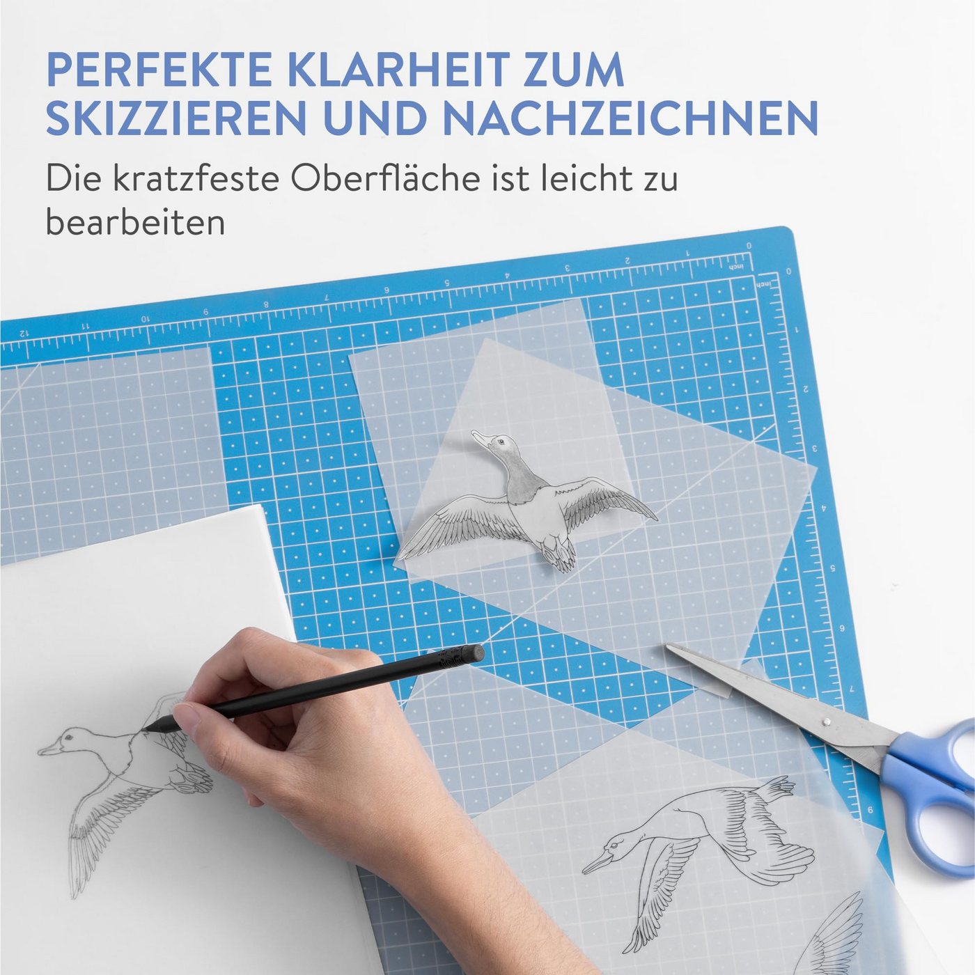 Thumbnail - WINTEX Transparentpapier Transparentpapier weiß A4 135 Blatt 100g/m² Pauschpapier Schnittmuster, Pergamentpapier Archite...