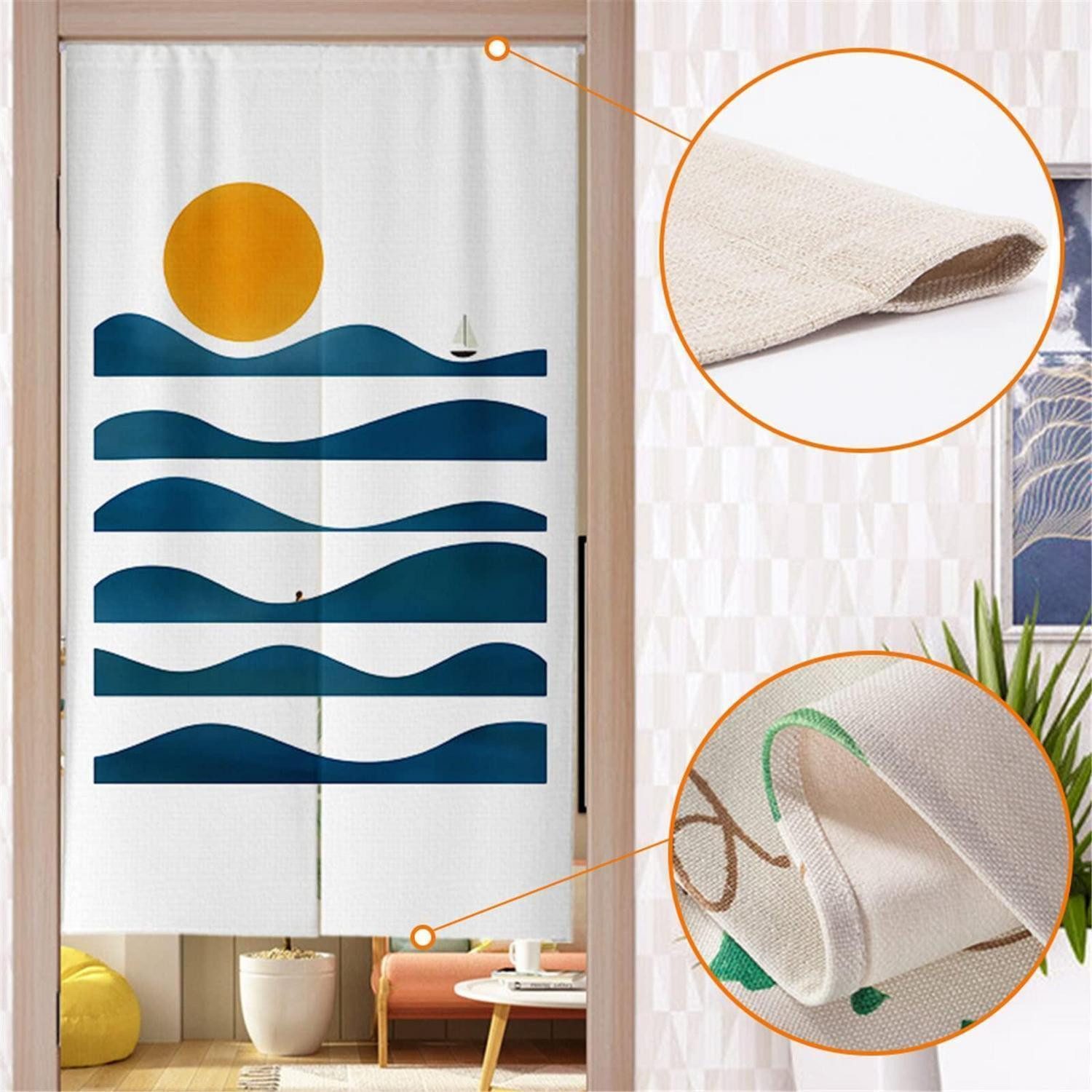 LuxusKollektion Türvorhang Japanischer Türvorhang Roter Karpfen (1 St)