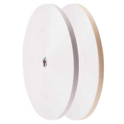 Nobily Rollladengurt 14/15 mm, 50m, Gurtband für Rolladen und Jalousie,stabil Rollladengurt (1-tlg), Farbe: Beige und Grau