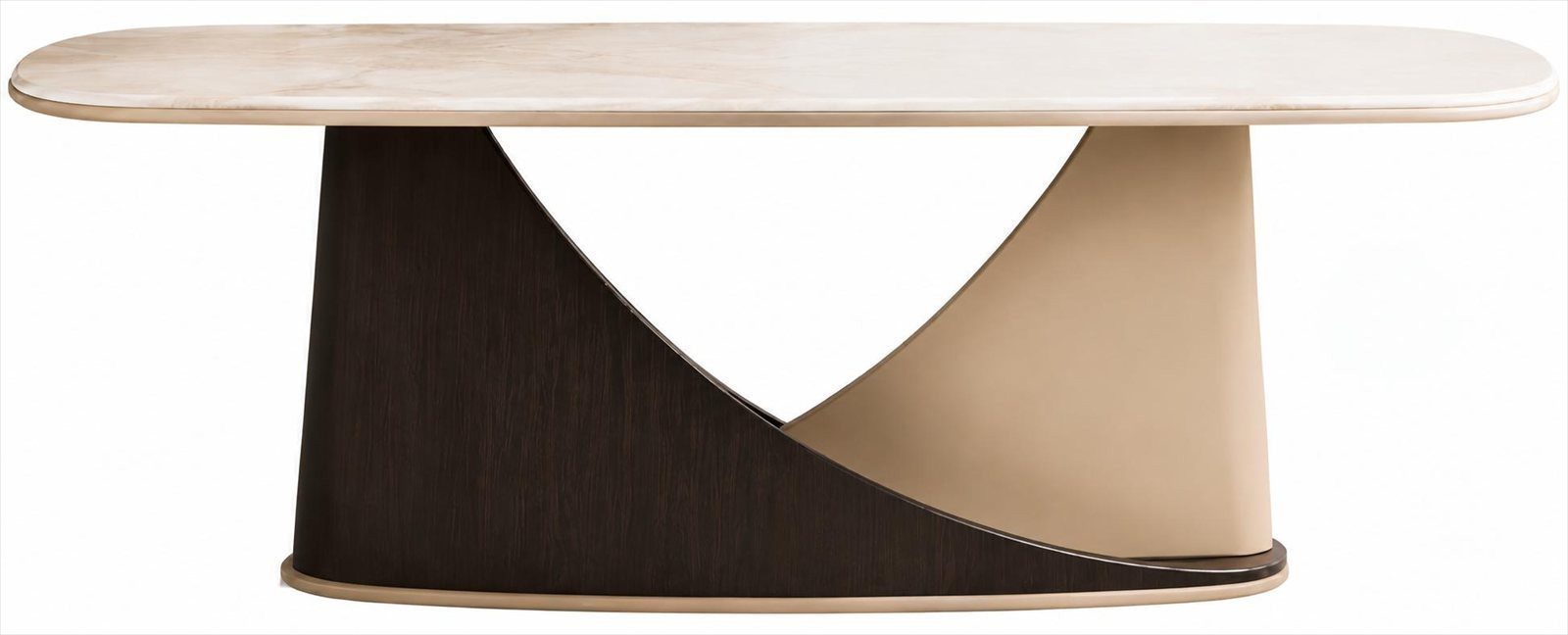 JVmoebel Esstisch Esstisch Beige Braun Modern Luxus Designer Tisch Esszimmer, Made in Europa
