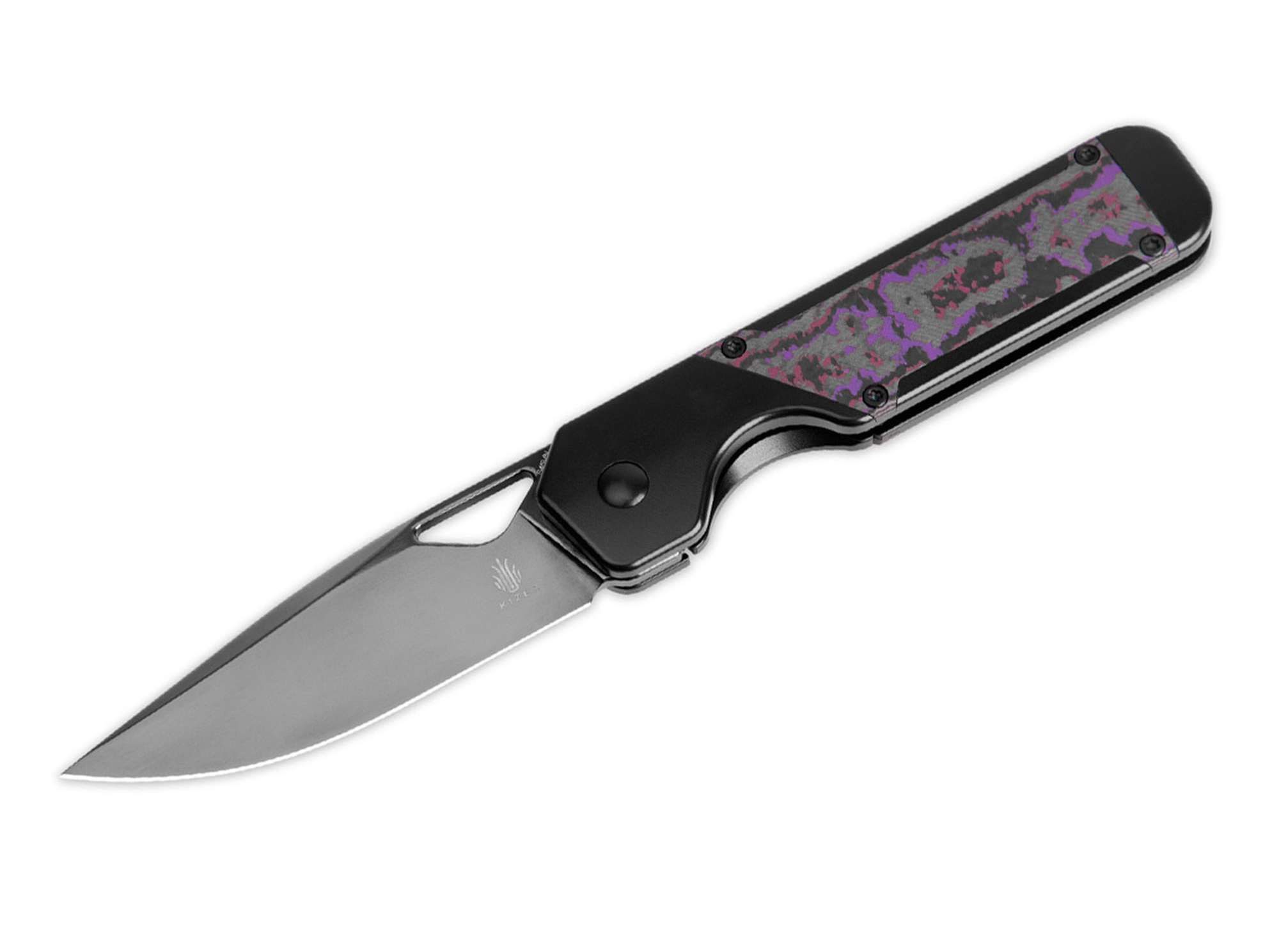 Kizer Taschenmesser Kizer Militaw Titanium Fatcarbon Purple Haze, Ki3634A2