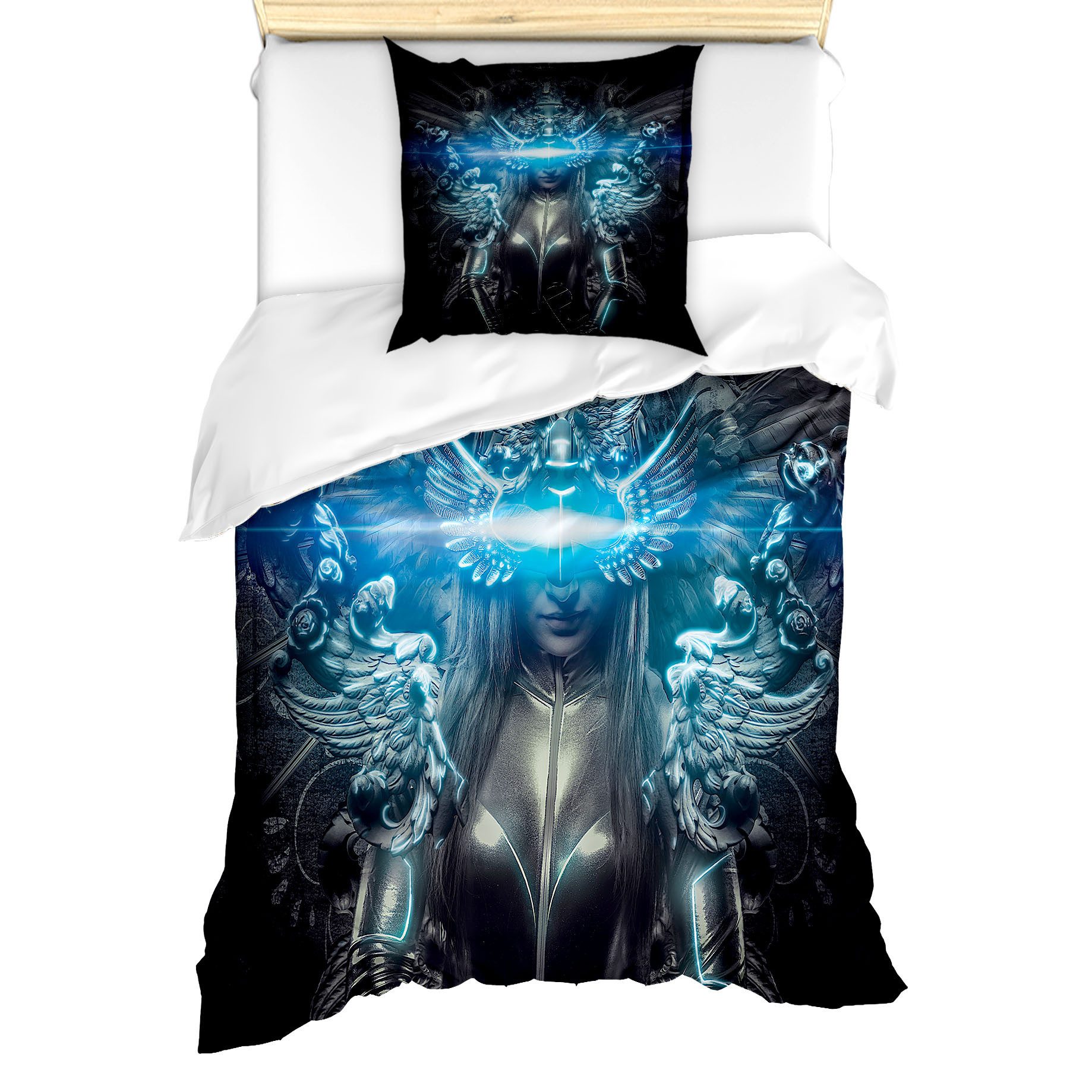 Abakuhaus Bettwäsche Milbensicher Allergiker geeignet mit Kissenbezug, Microfaser, Fantasie Princess Gothic
