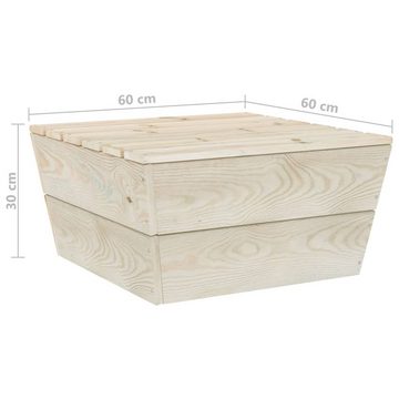vidaXL Loungesofa Gartentisch 60x60x30 cm Fichtenholz Imprägniert, 1 Teile