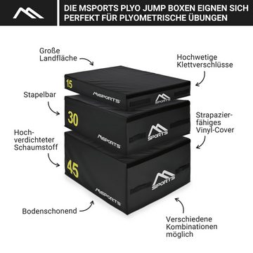 MSports® Plyo-Box Plyo Box Professional 3-teilig Jump Box Set • Plyo Box • Sprungbox