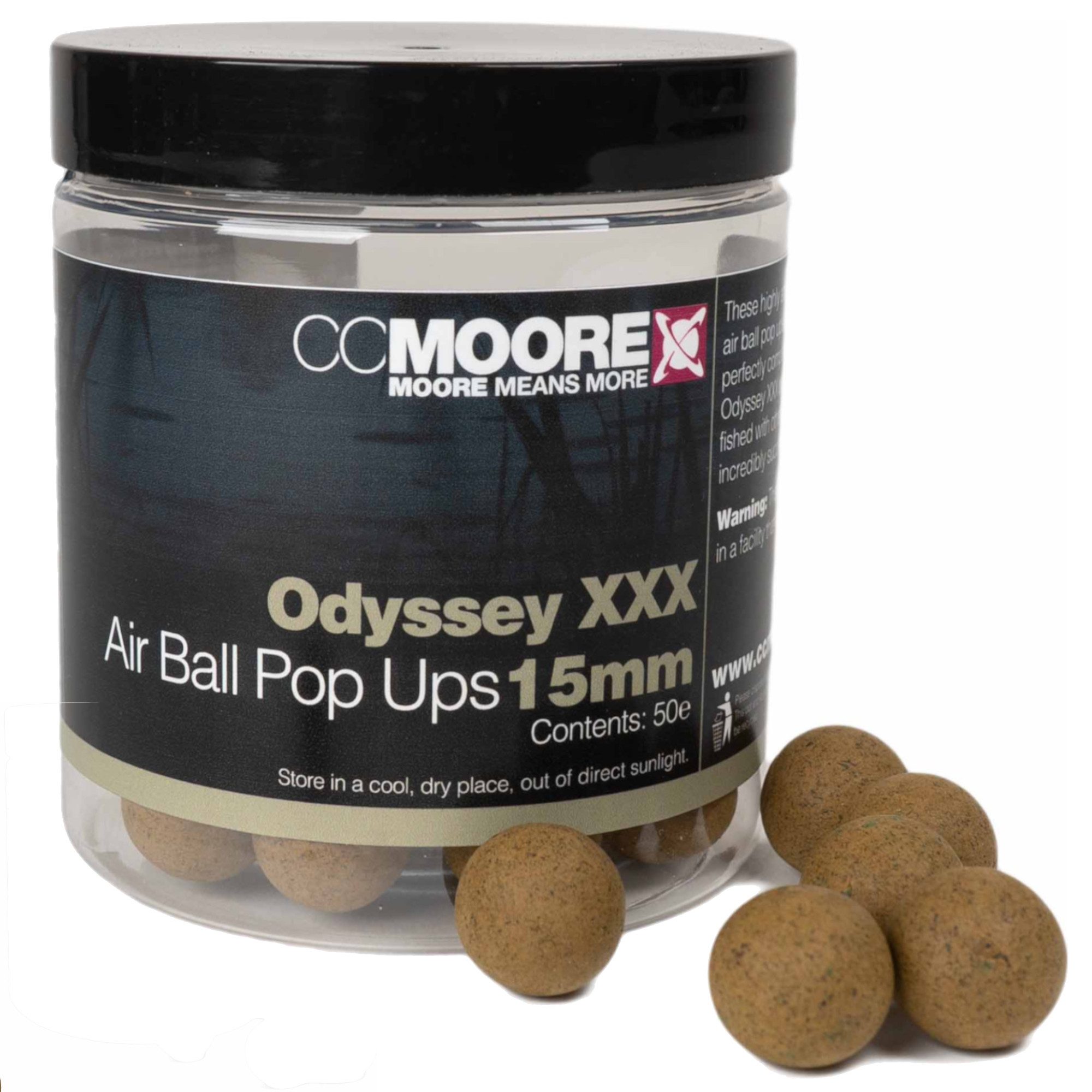 CC Moore Fischboilies Odyssey XXX Air Ball Pop Ups 15mm (50)