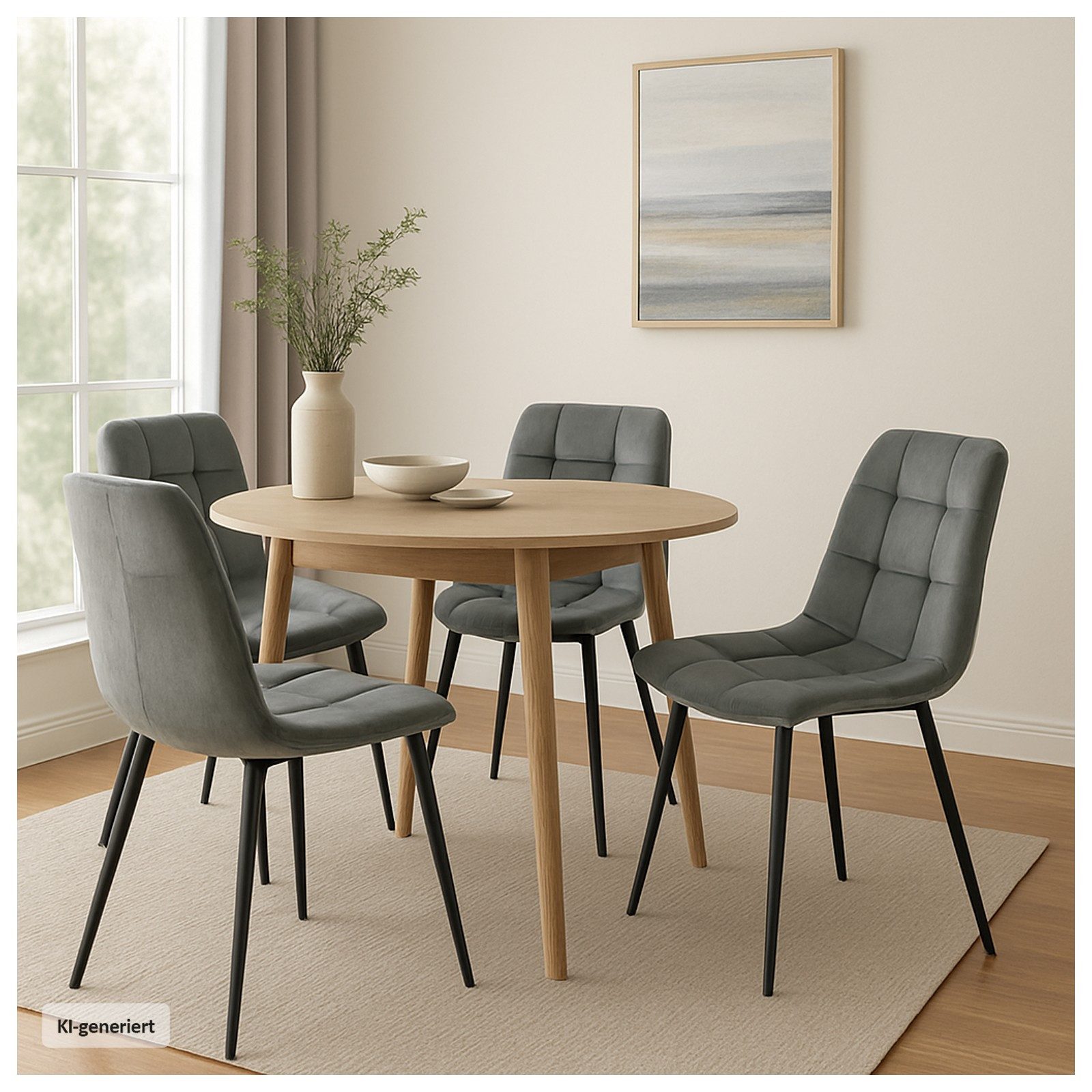 HTI-Living Esszimmerstuhl Stuhl Mesa Velvet 4er-Set (Set, 4 St), Esszimmerstuhl Samt