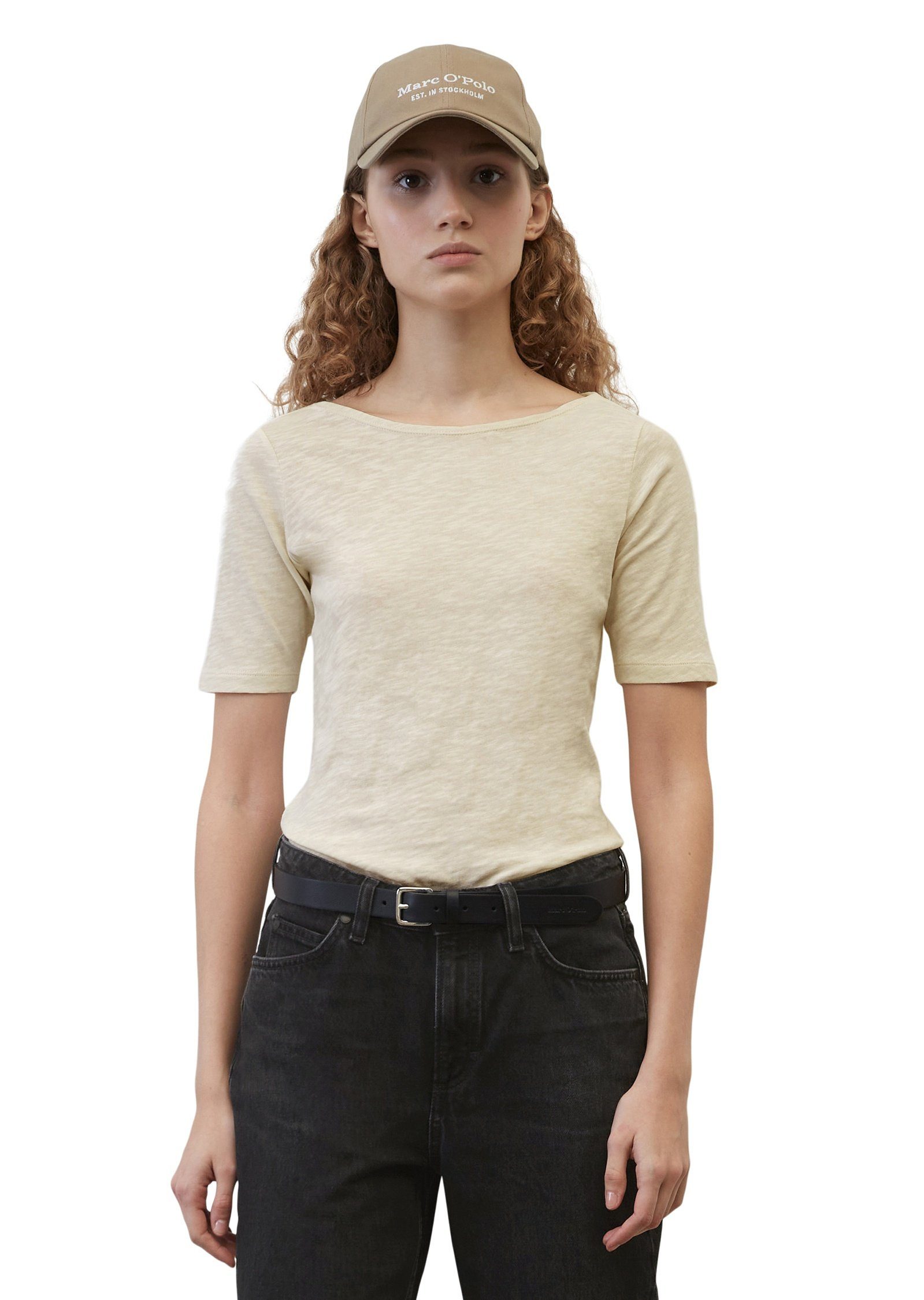 Marc O'Polo T-Shirt aus Organic Cotton-Qualität beige | T-Shirts