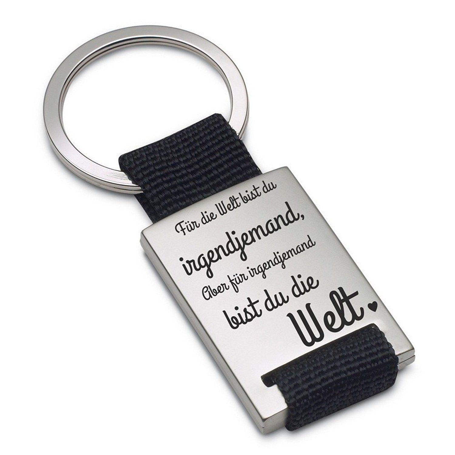 Schlüsselanhänger Für irgendjemand bist du die Welt - tolles Geschenk