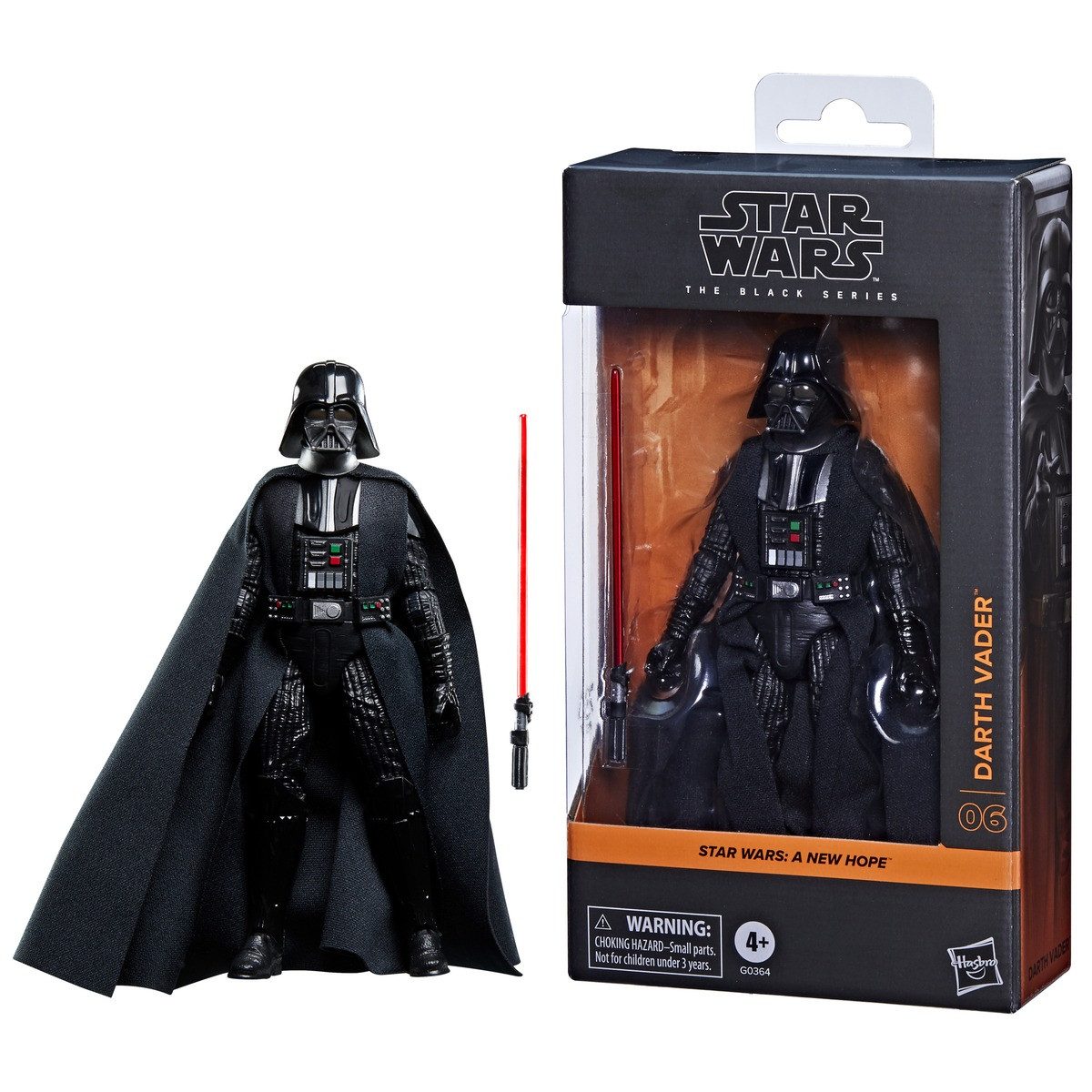 Hasbro Actionfigur Actionfigur STAR WARS The Black Series Darth Vader schwarz 15cm