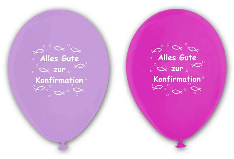 Luftballonwelt Luftballon Dekoration Ballons Konfirmation - 30 cm, 25 St. Latex, Naturlatex