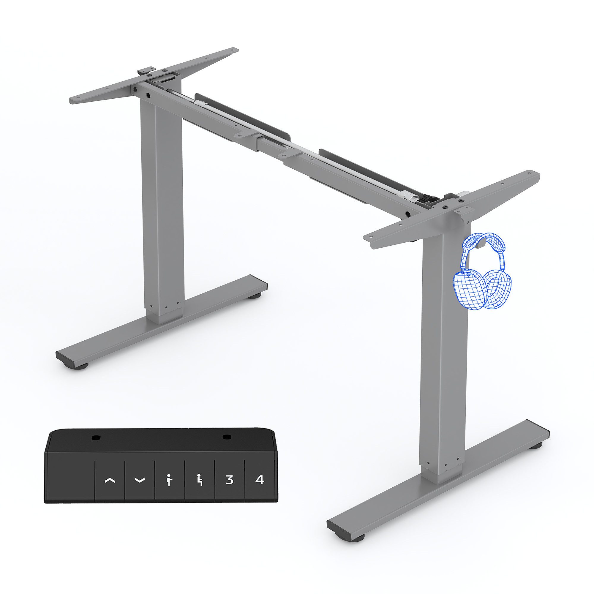 FLEXISPOT Schreibtisch Elektrisch höhenverstellbares Tischgestell, Schwarz/ günstig online kaufen