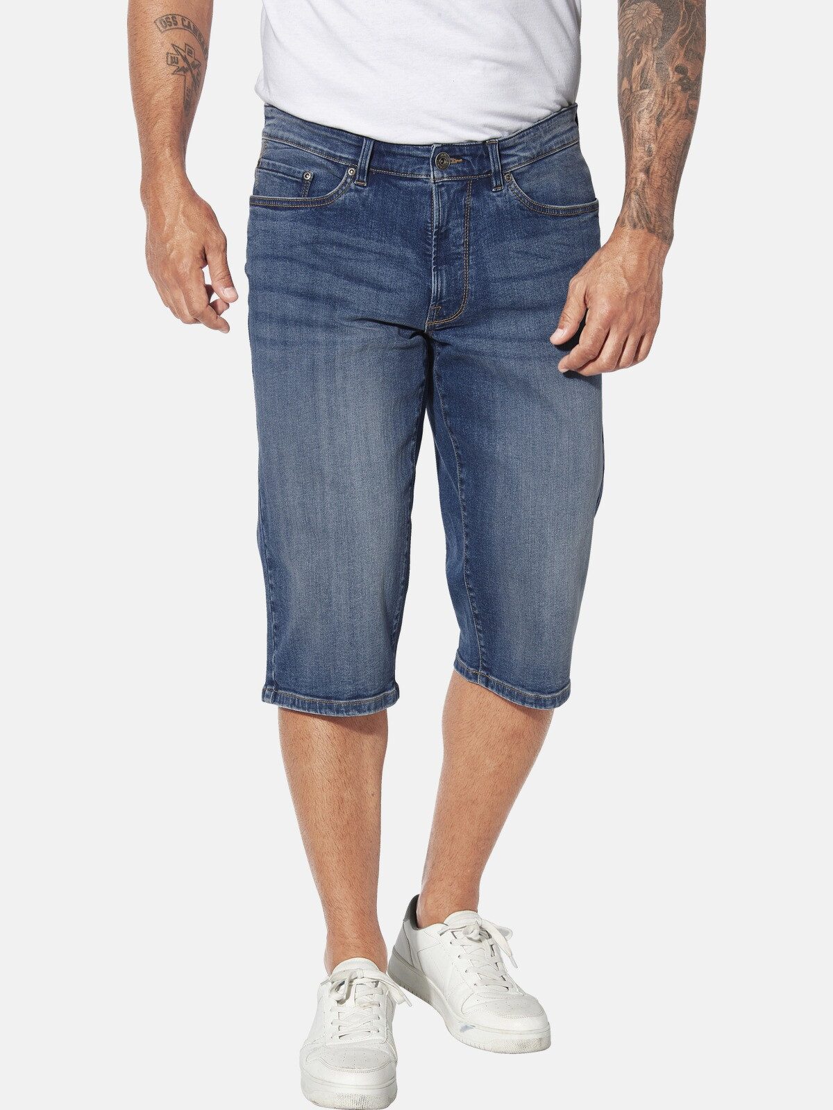 Jan Vanderstorm Longbermudas HARLORF im Used-Look günstig online kaufen