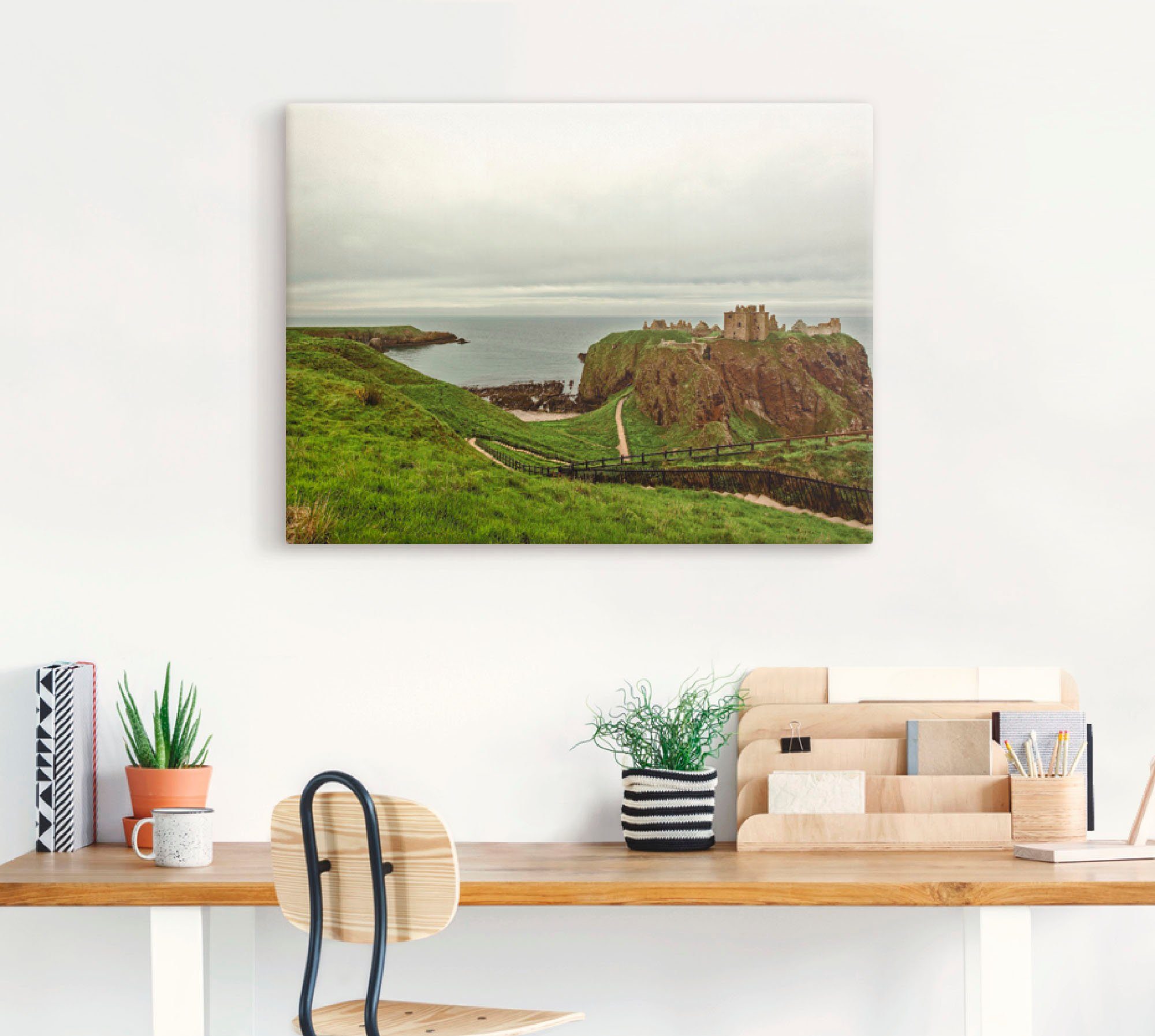 Artland Wandbild »Historisches Schottland«, Europa (1 Stück), in vielen Größen & Produktarten -Leinwandbild, Poster, Wandaufkleber / Wandtattoo auch für Badezimmer geeignet-HomeTrends