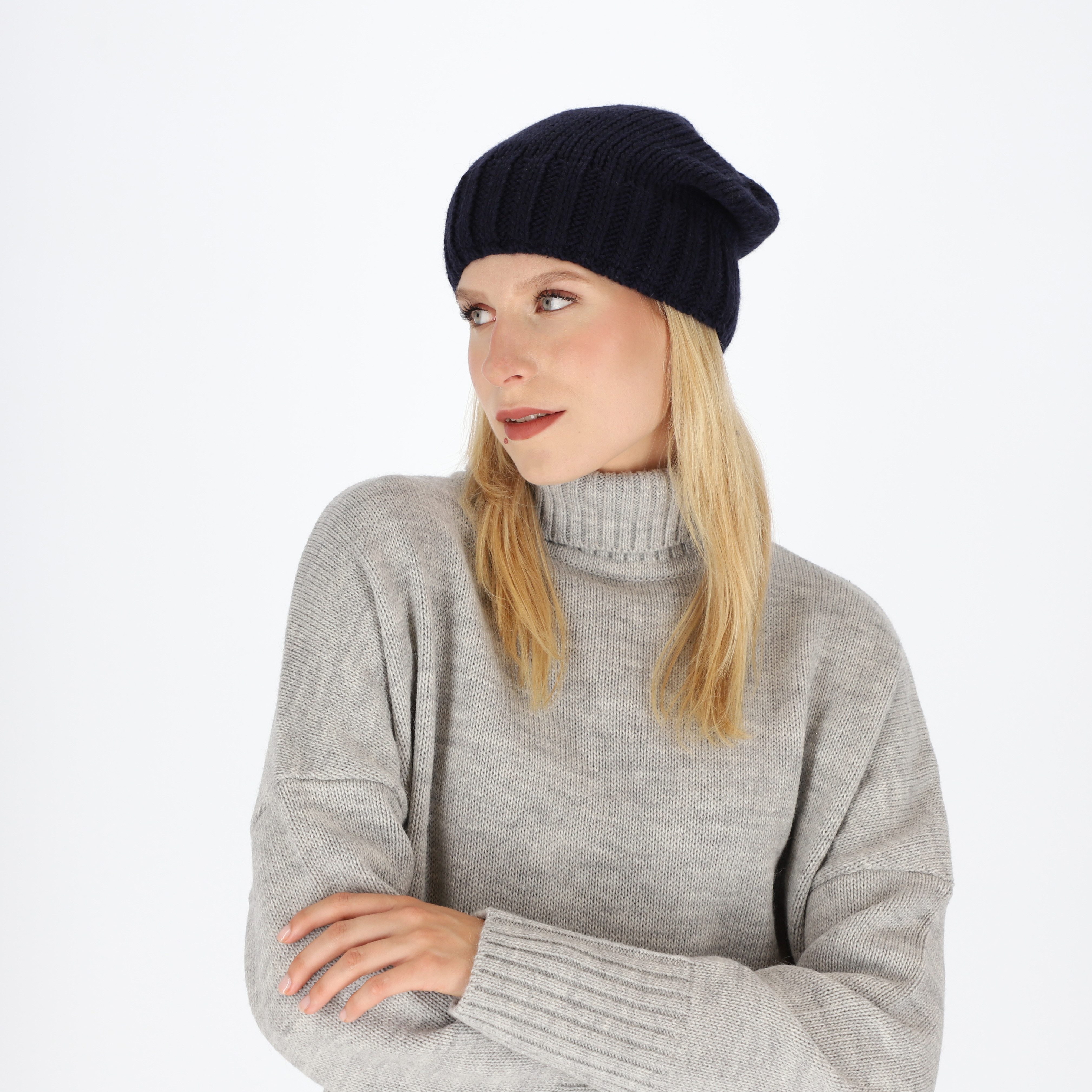 halsüberkopf Accessoires Strickmütze Beanie mit Rippe günstig online kaufen