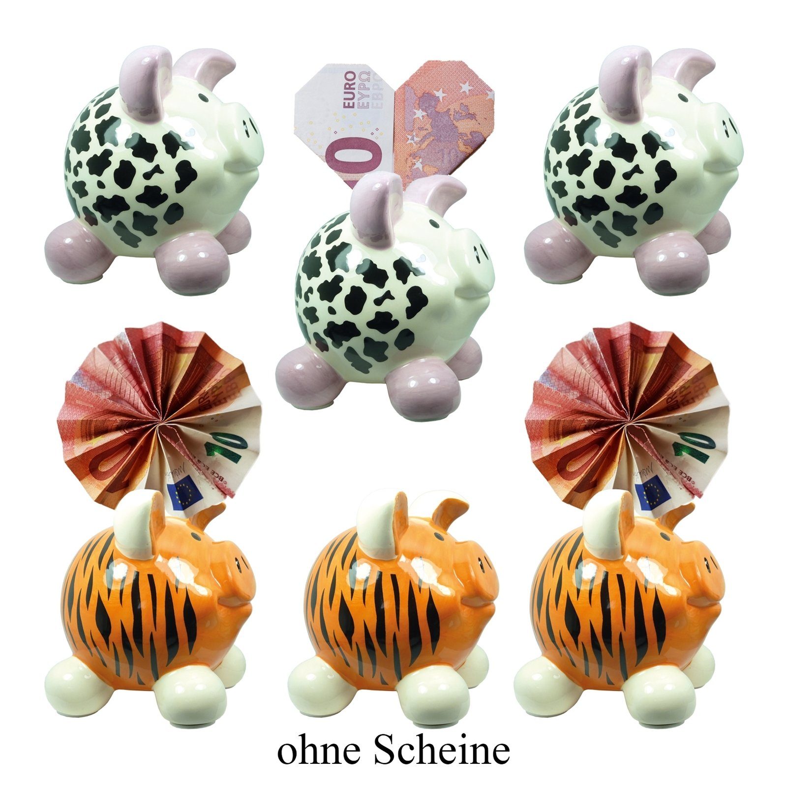 HTI-Living Spardose Sparschwein klein, 6 Stück 2 Tiermotive, (Set, 6-tlg., günstig online kaufen