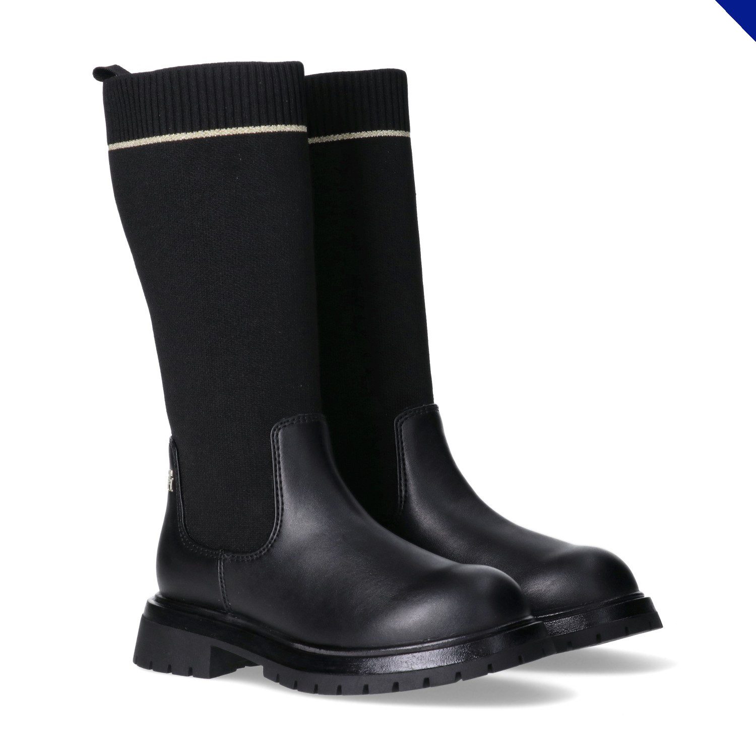 Tommy Hilfiger Stiefel Langschaftstiefel mit sockenähnlichem Schaft