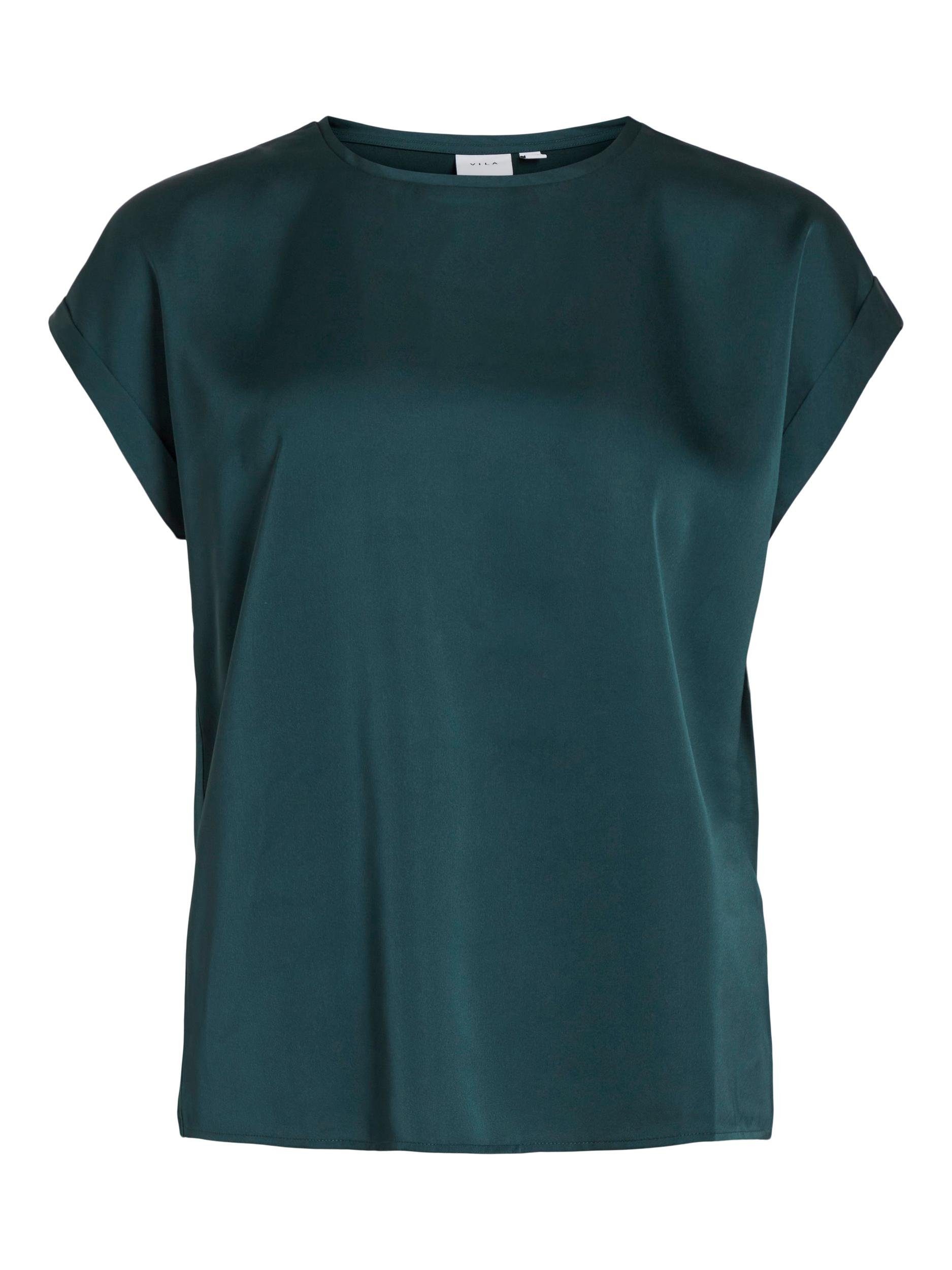 Kurzarmshirt VIELLETTE S/S SATIN TOP - NOOS