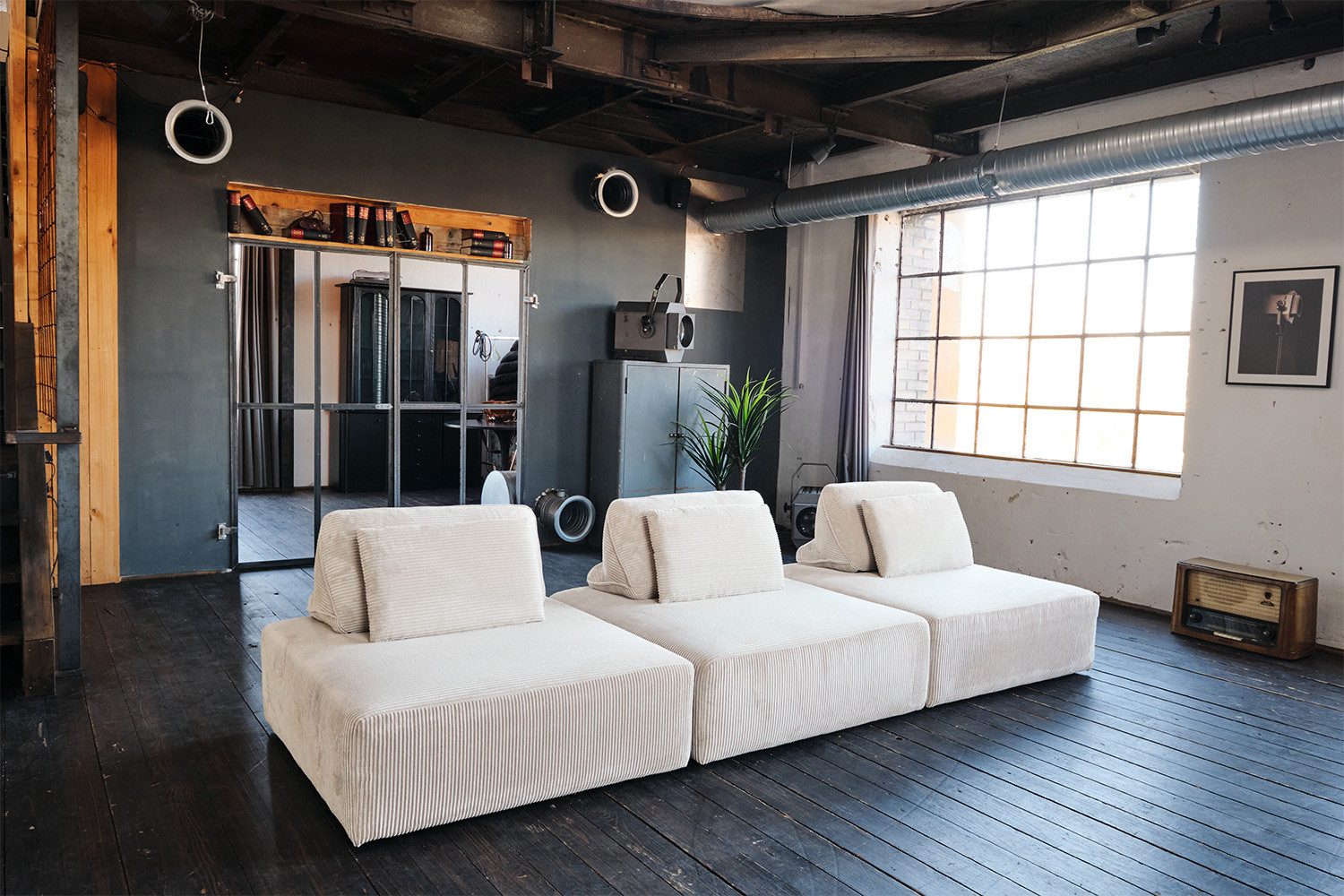 KAWOLA Sofa WIOLO SOFT Cord Sofa - Modular - Komfortabel & Flexibel - Wohnzimmer, Modulsofa mit Cordbezug. Abziehbar & vielseitig. 3 Module.